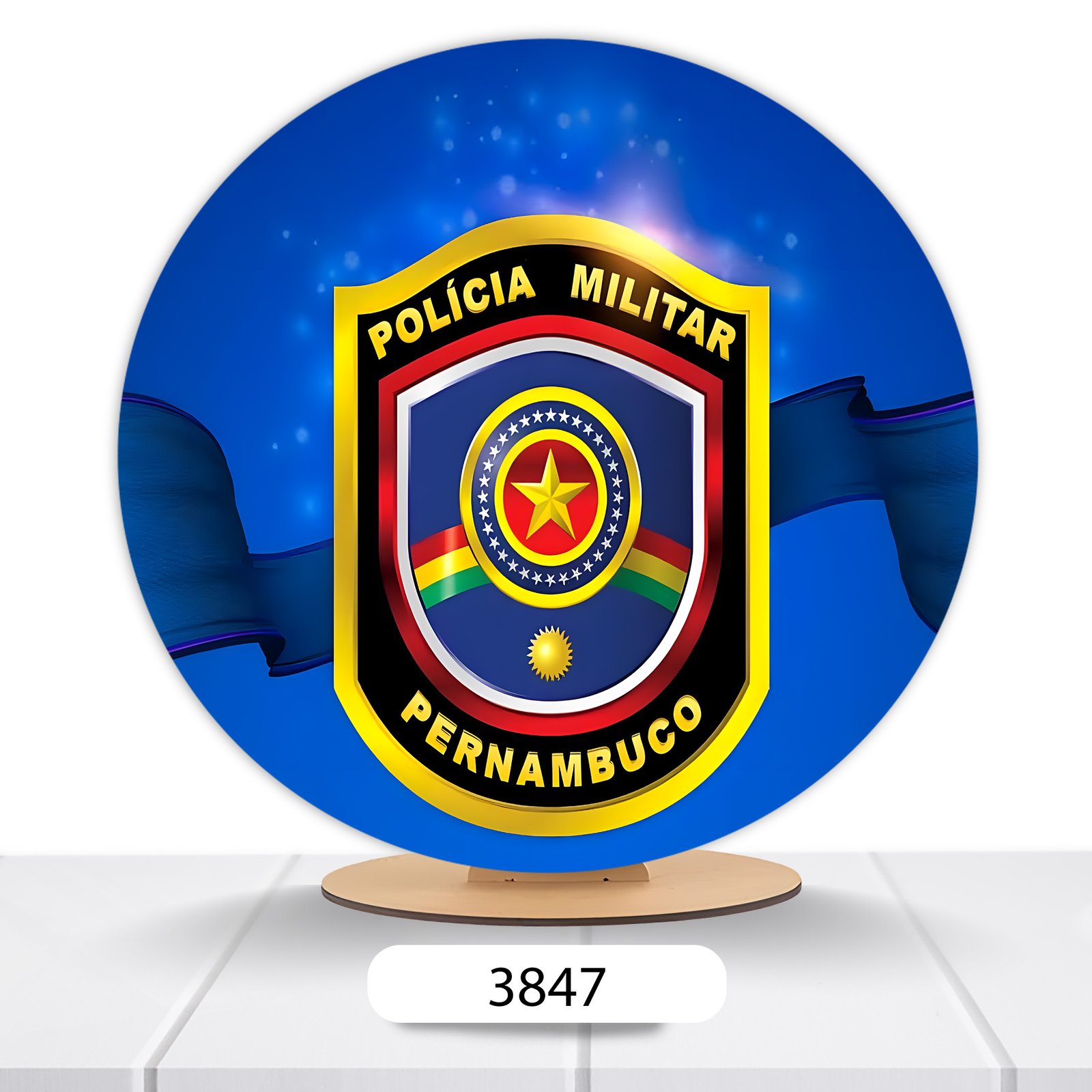 Painel Redondo Policial 50x50cm - Imagem 7