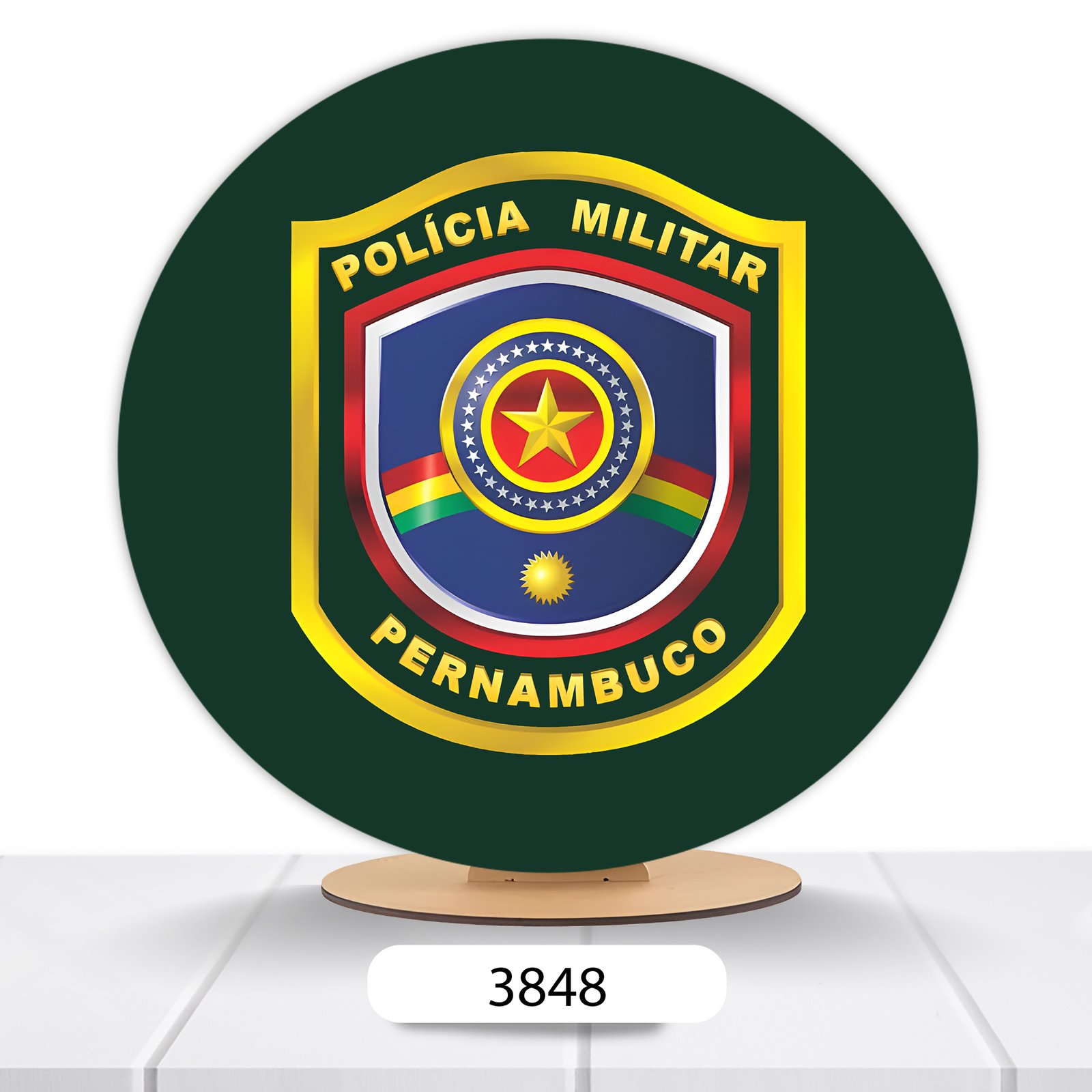 Painel Redondo Policial 50x50cm - Imagem 8
