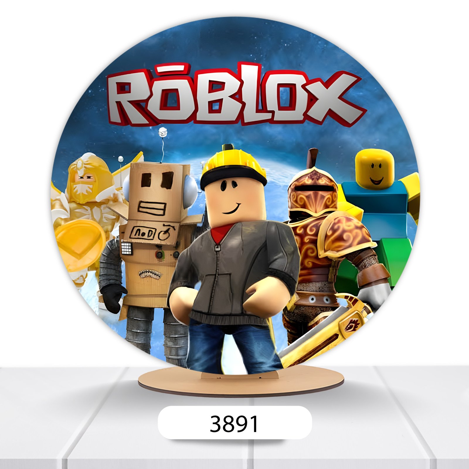 Painel Redondo Roblox 50x50cm - Imagem 12