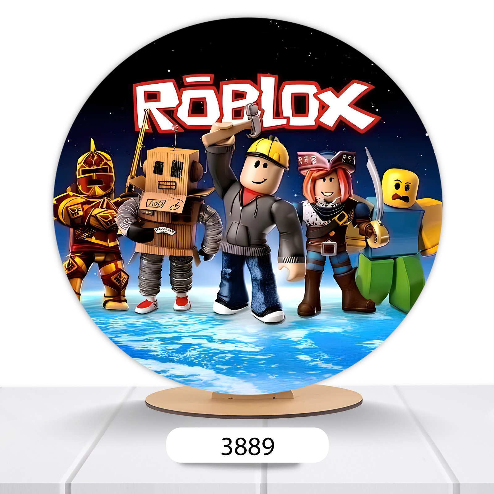 Painel Redondo Roblox 50x50cm - Imagem 10