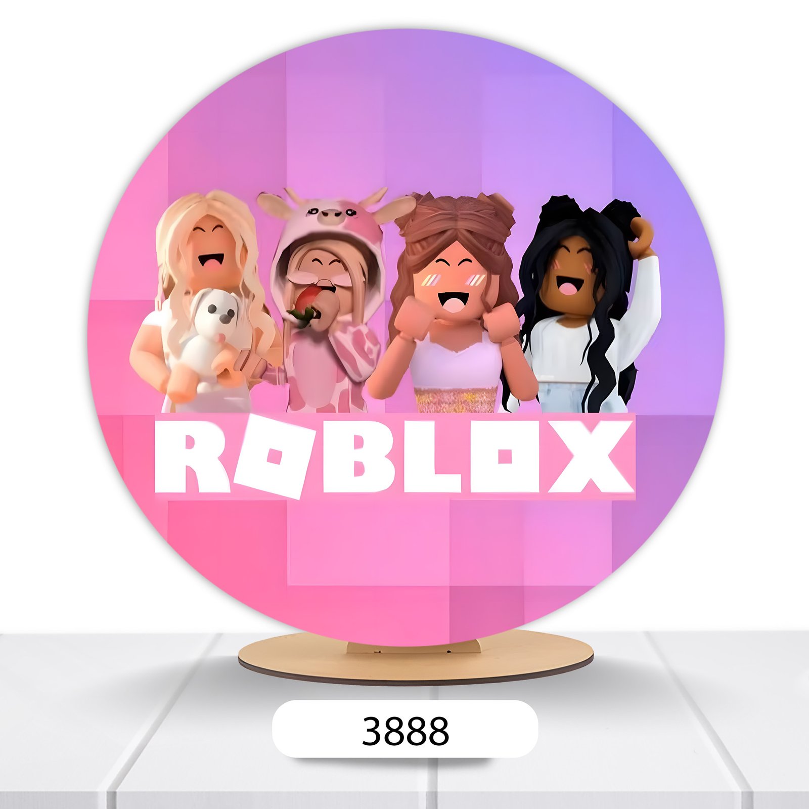 Painel Redondo Roblox 50x50cm - Imagem 9