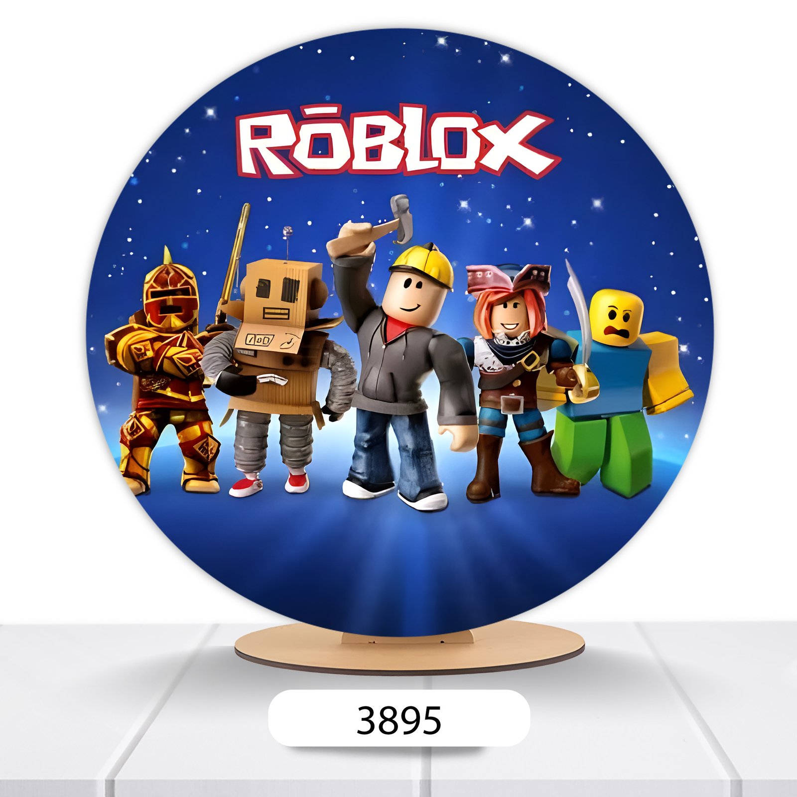 Painel Redondo Roblox 50x50cm - Imagem 16