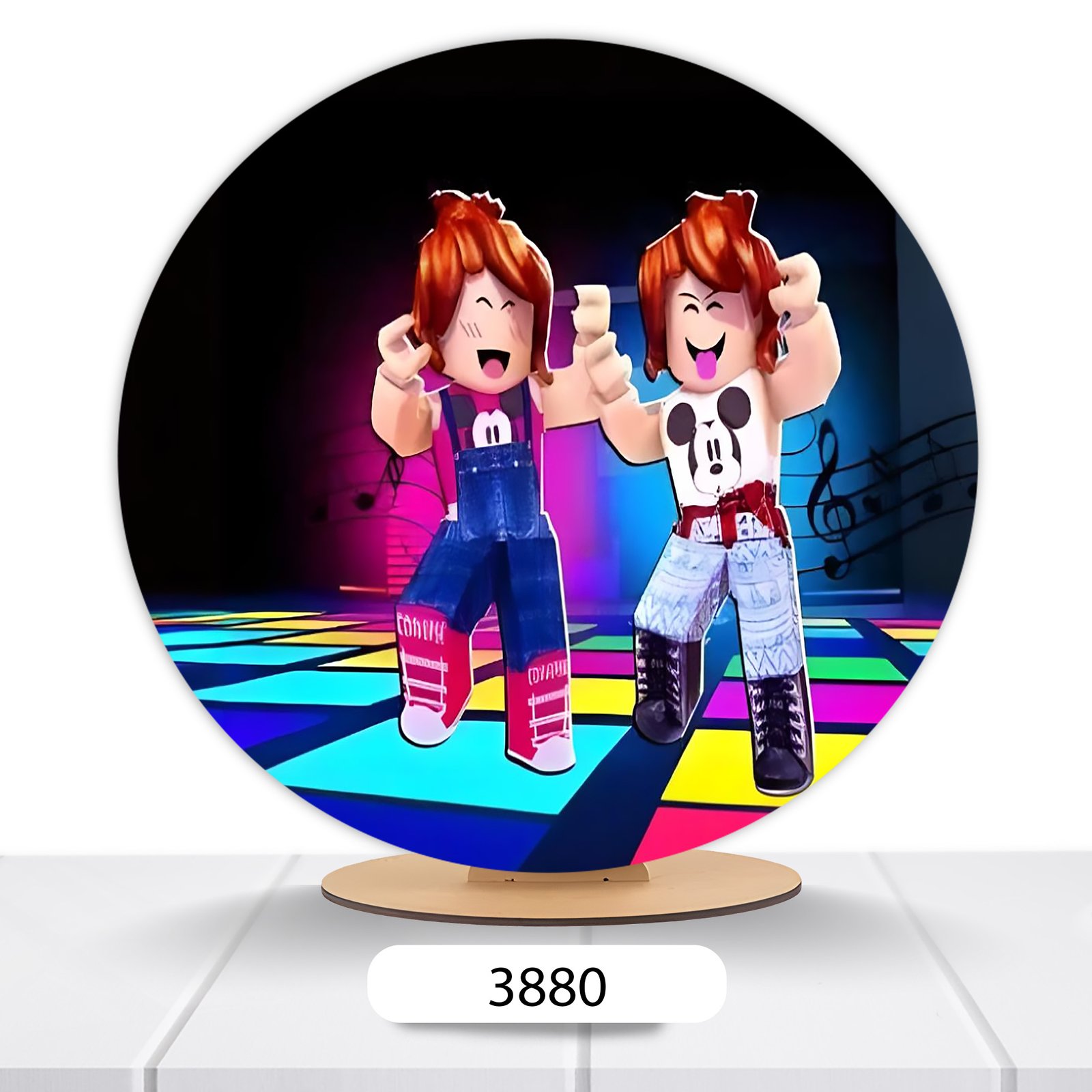 Painel Redondo Roblox 50x50cm
