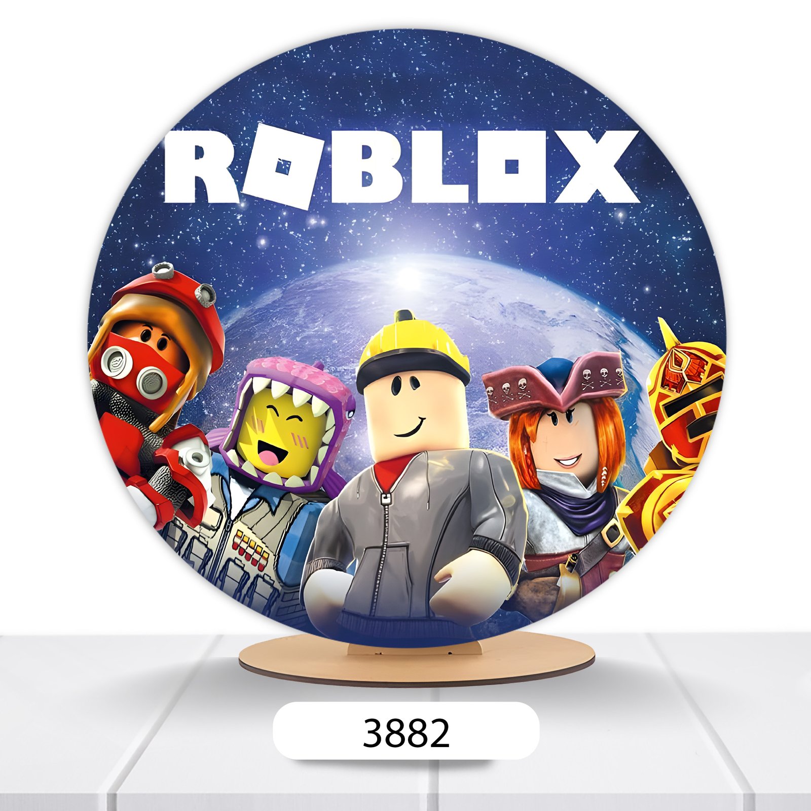 Painel Redondo Roblox 50x50cm - Imagem 3