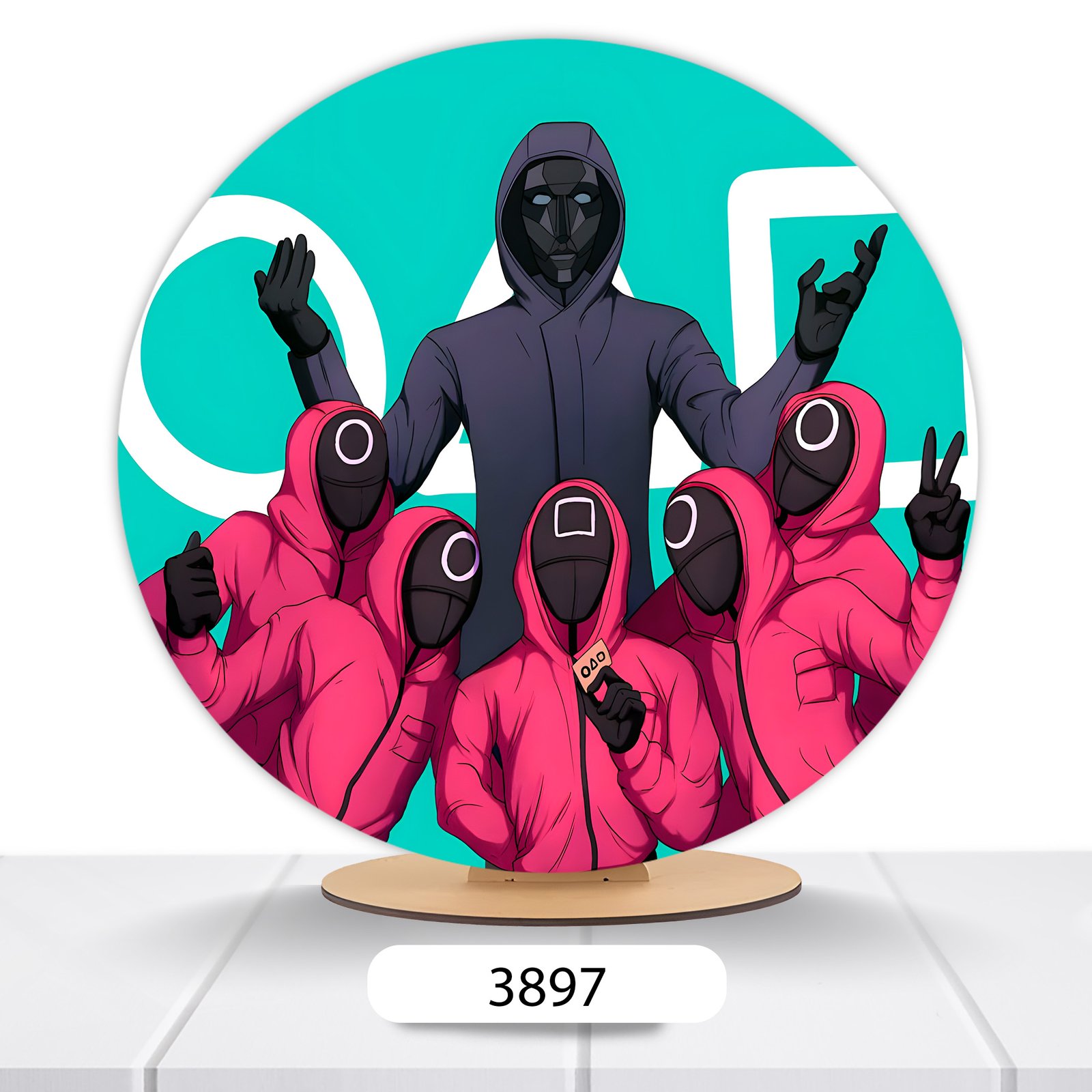 Painel Redondo Round 6 50x50cm
