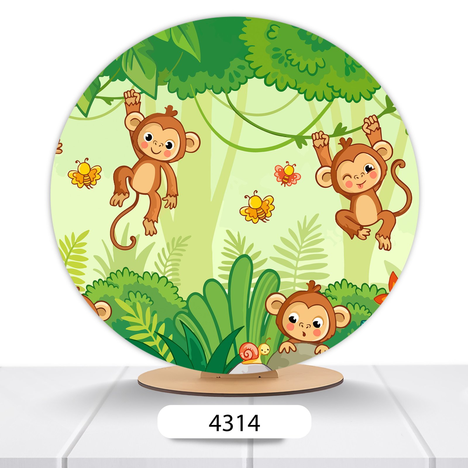 Painel Redondo Safari 50x50cm - Imagem 18