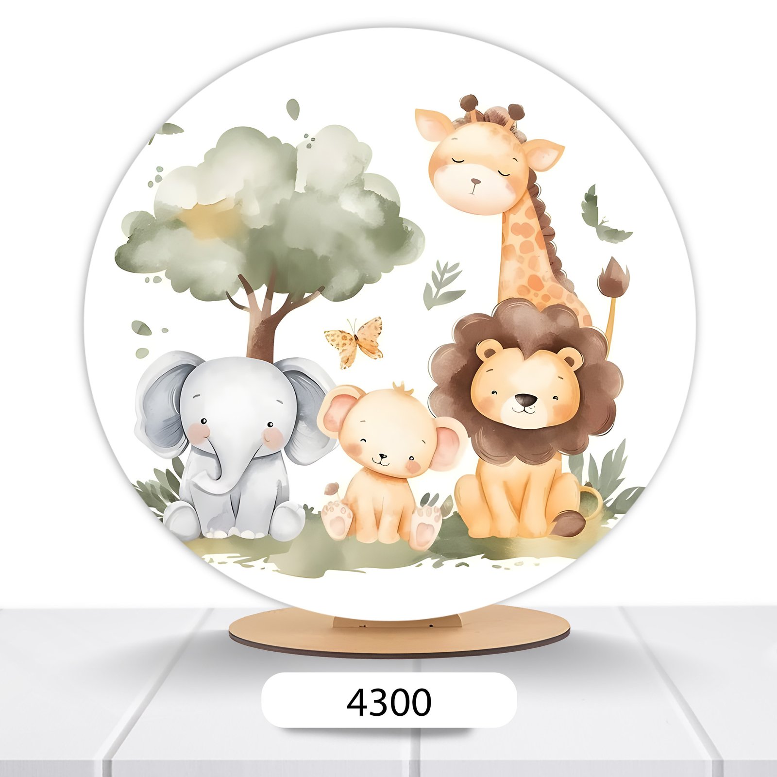 Painel Redondo Safari 50x50cm - Imagem 4