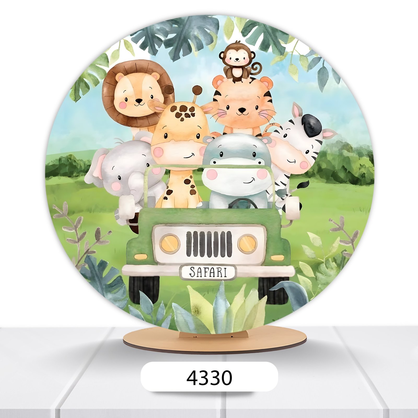Painel Redondo Safari 50x50cm - Imagem 15