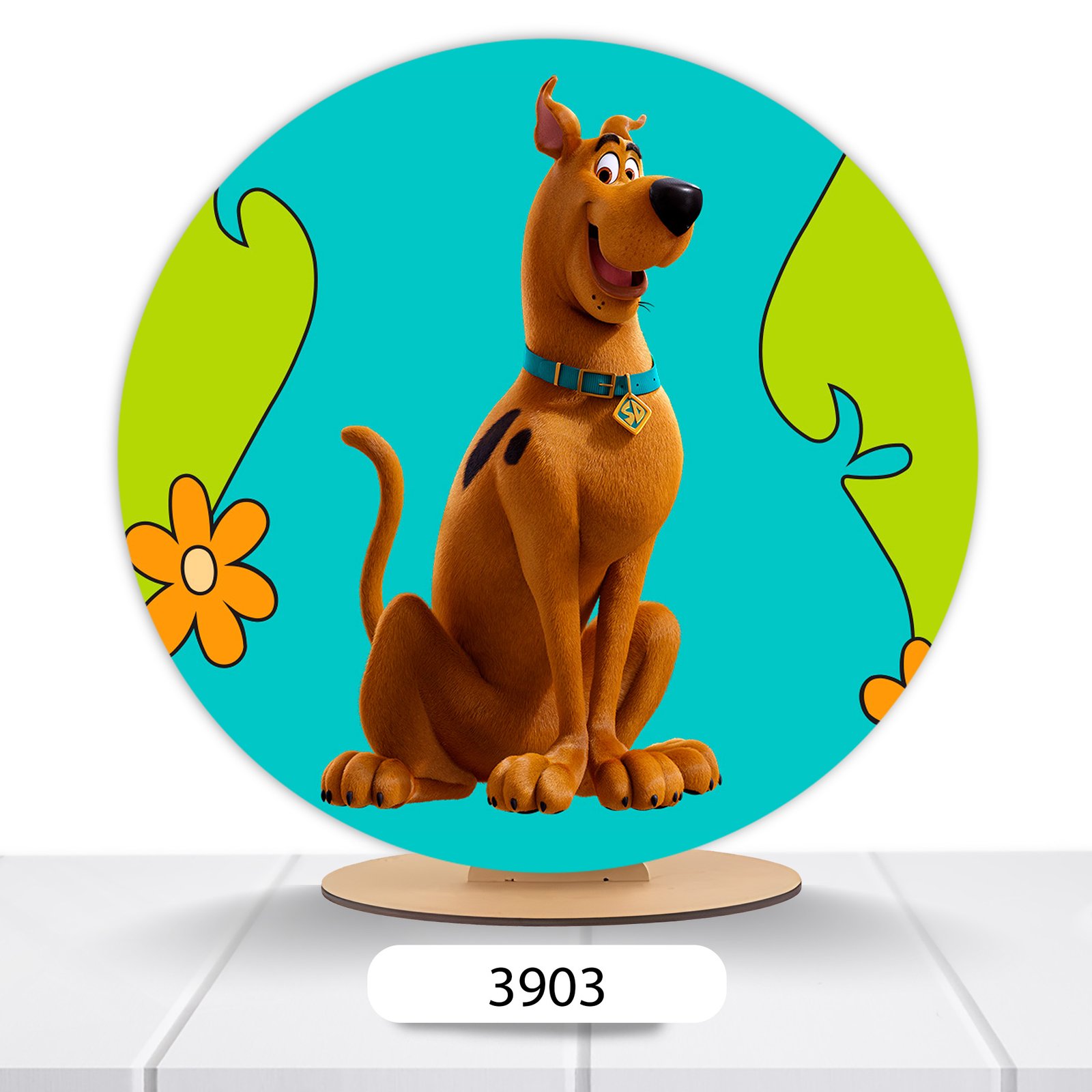 Painel Redondo Scooby-Doo 50x50cm