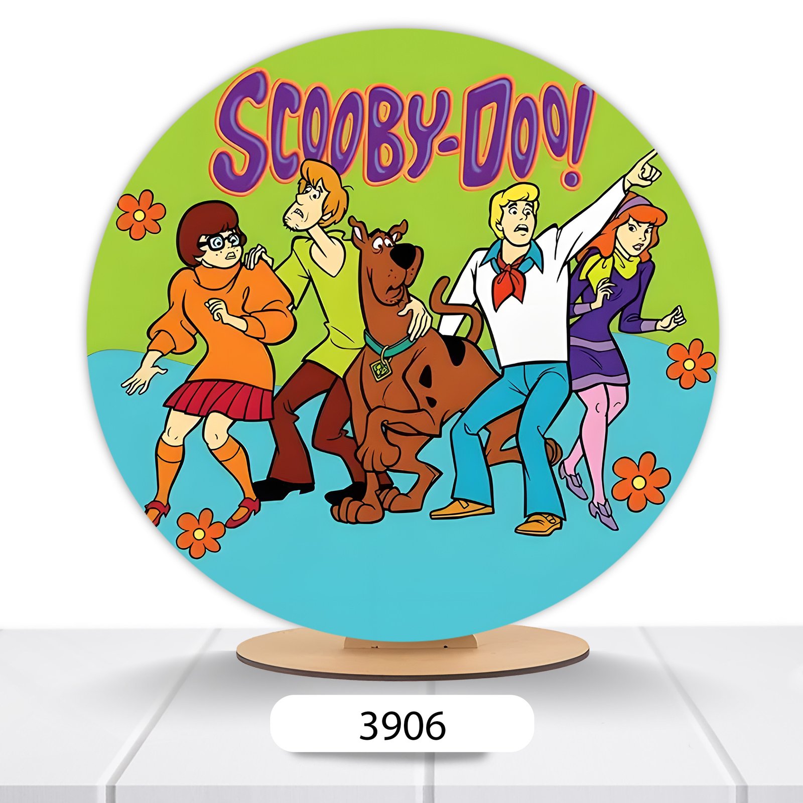 Painel Redondo Scooby-Doo 50x50cm - Imagem 4