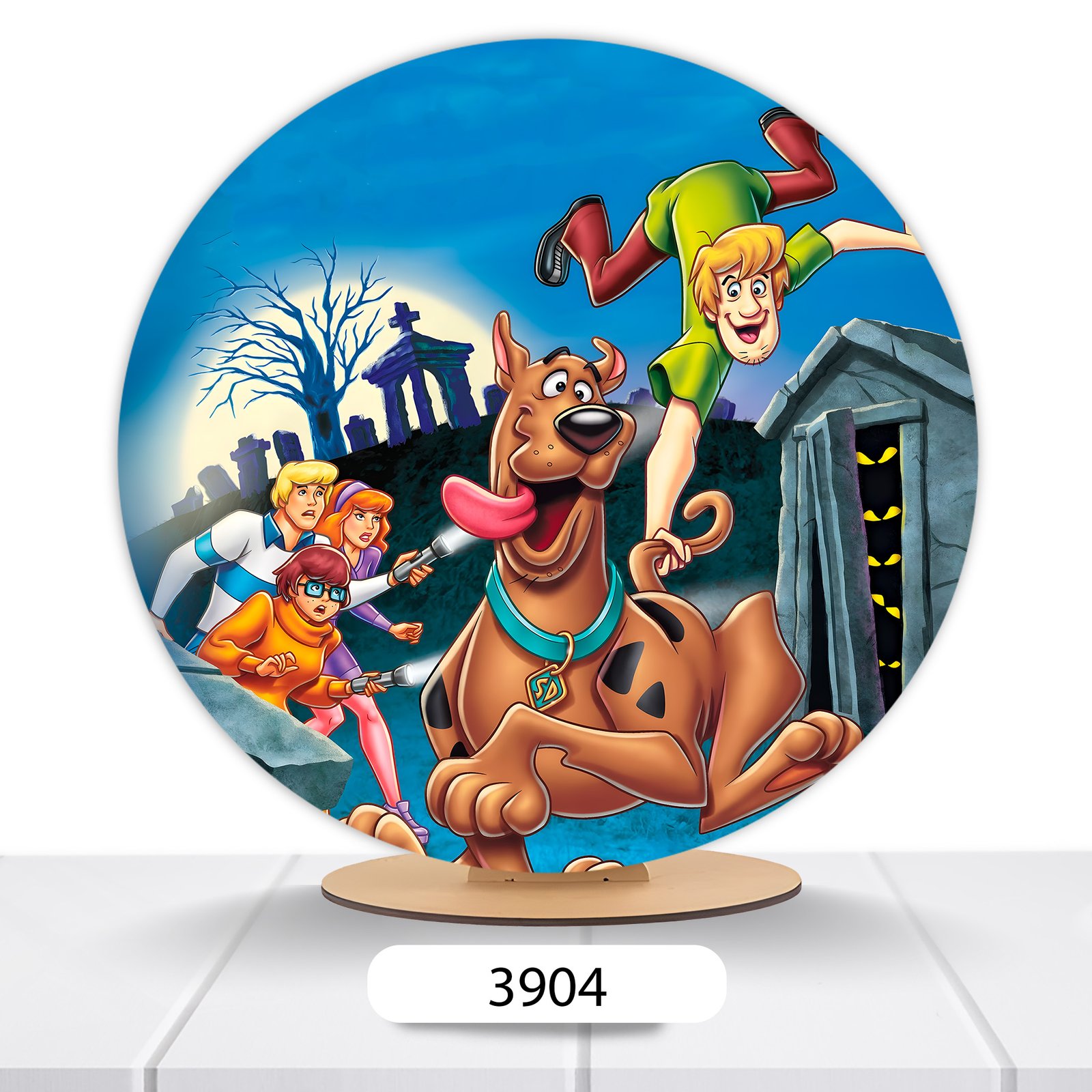 Painel Redondo Scooby-Doo 50x50cm - Imagem 2
