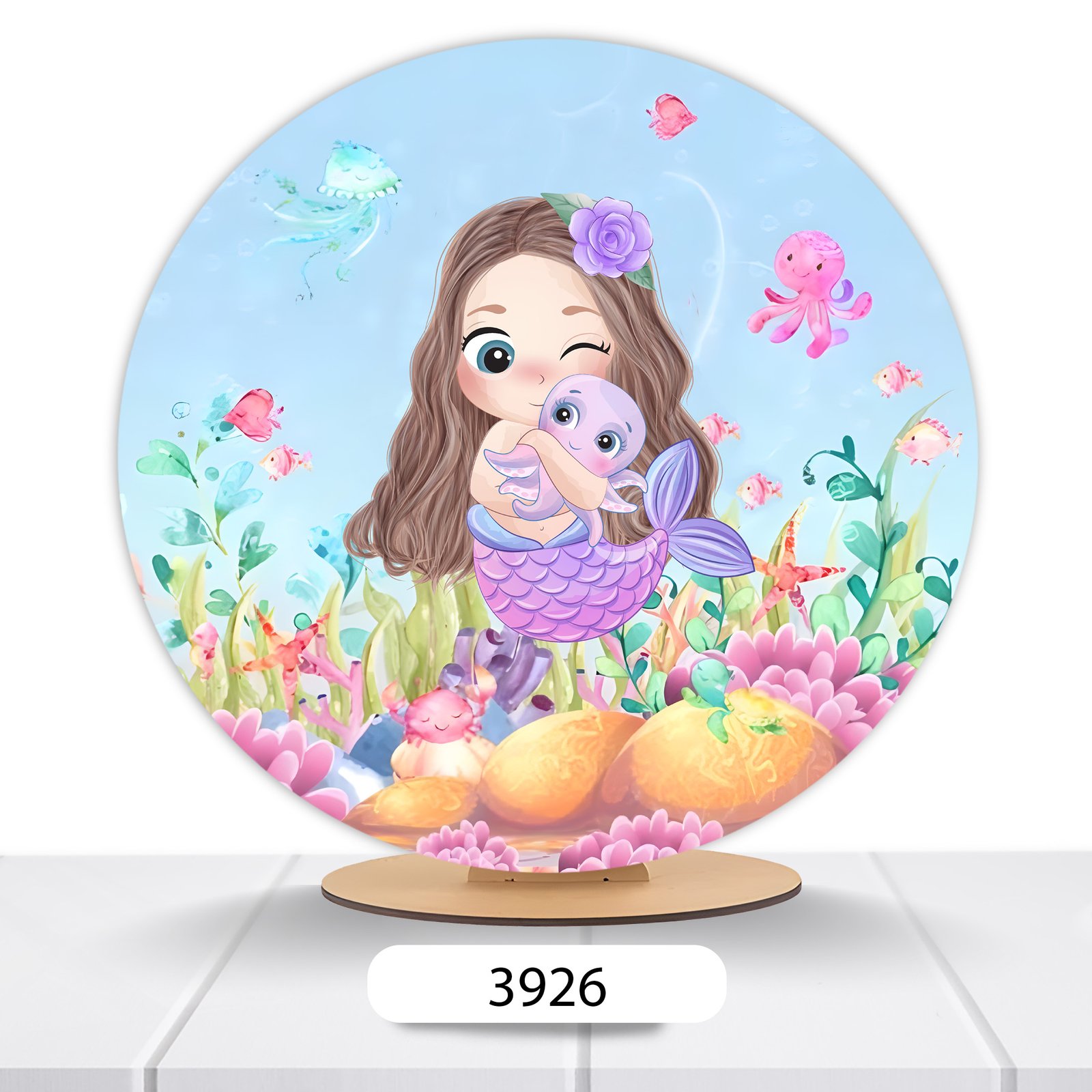 Painel Redondo Sereia 50x50cm - Imagem 19