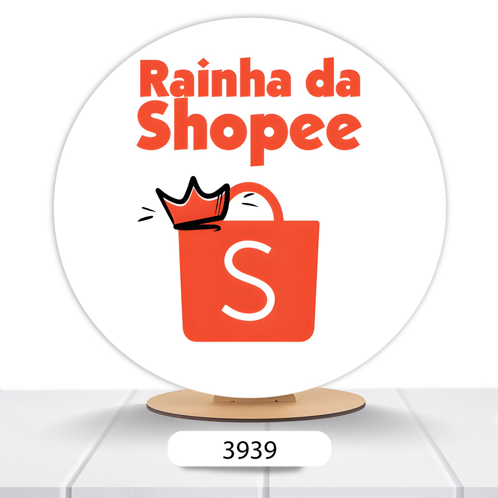 Painel Redondo Shopee 50x50cm