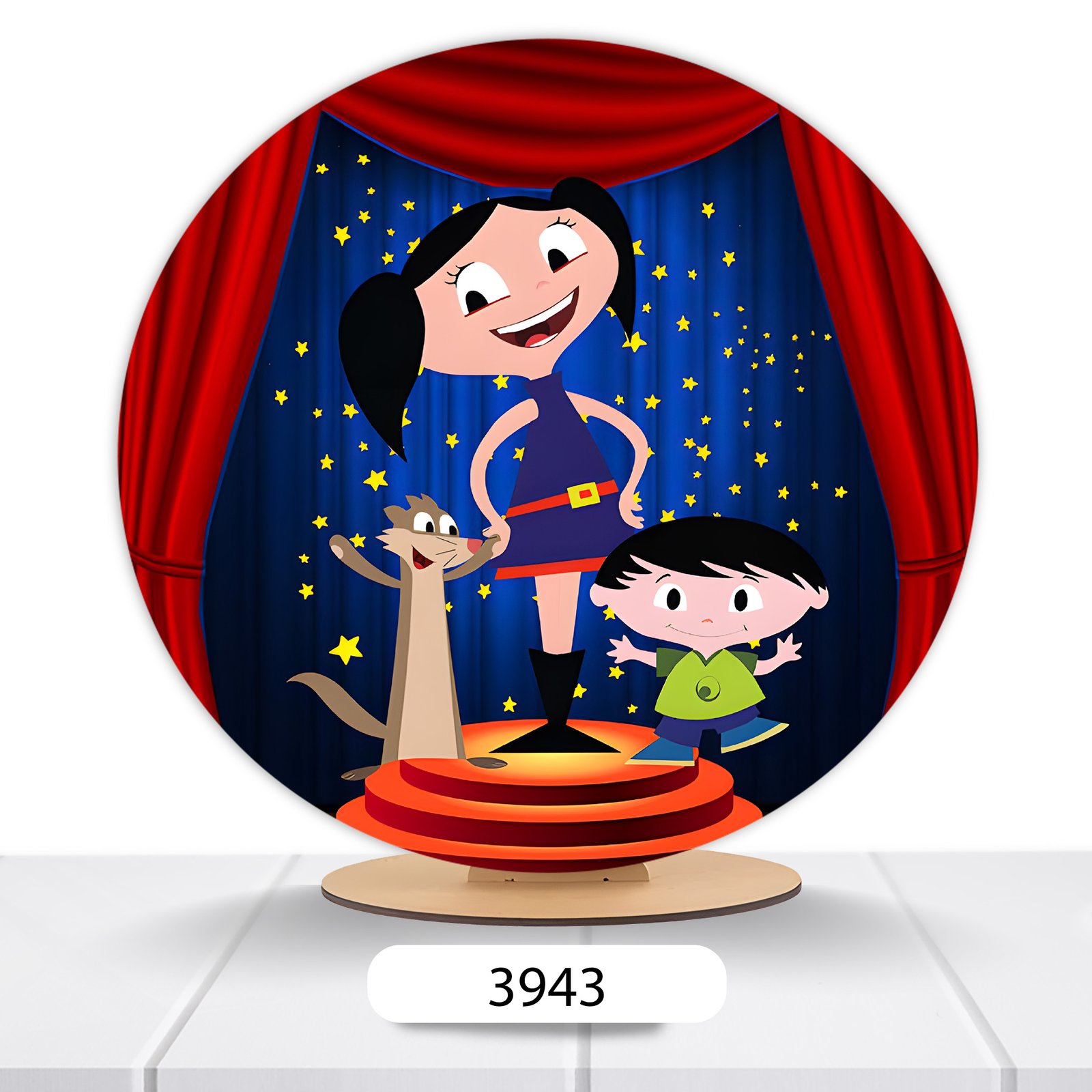 Painel Redondo Show Da Luna 50x50cm - Imagem 2