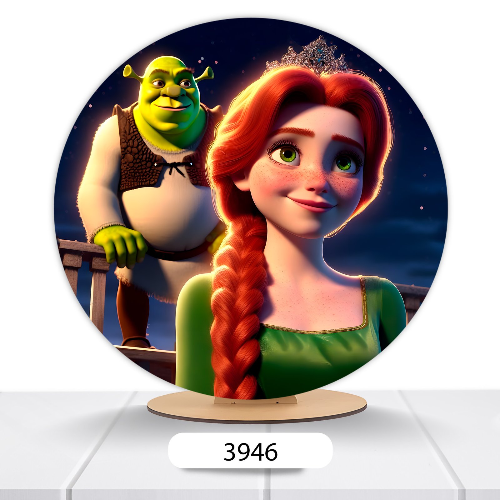 Painel Redondo Shrek 50x50cm - Imagem 3