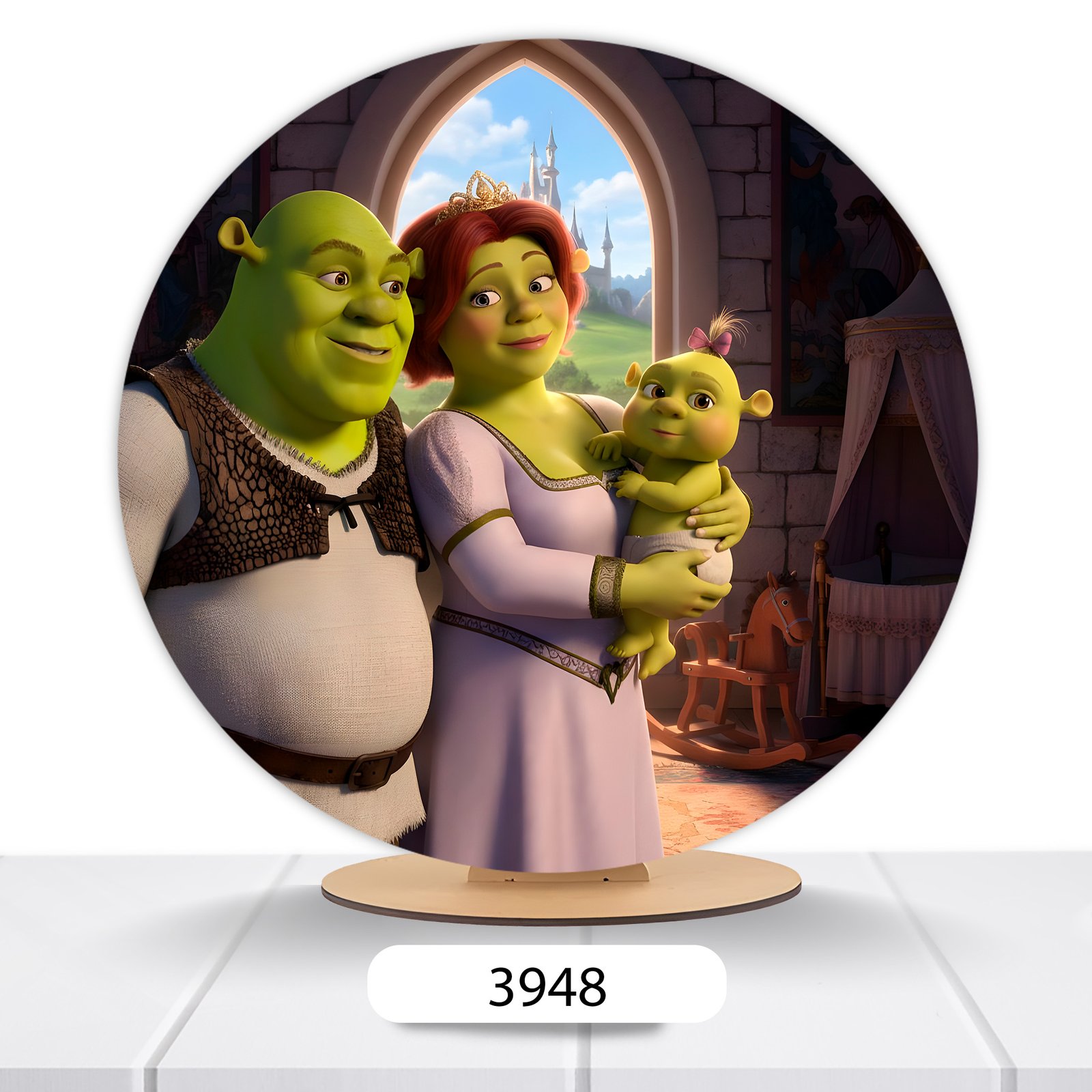 Painel Redondo Shrek 50x50cm - Imagem 5