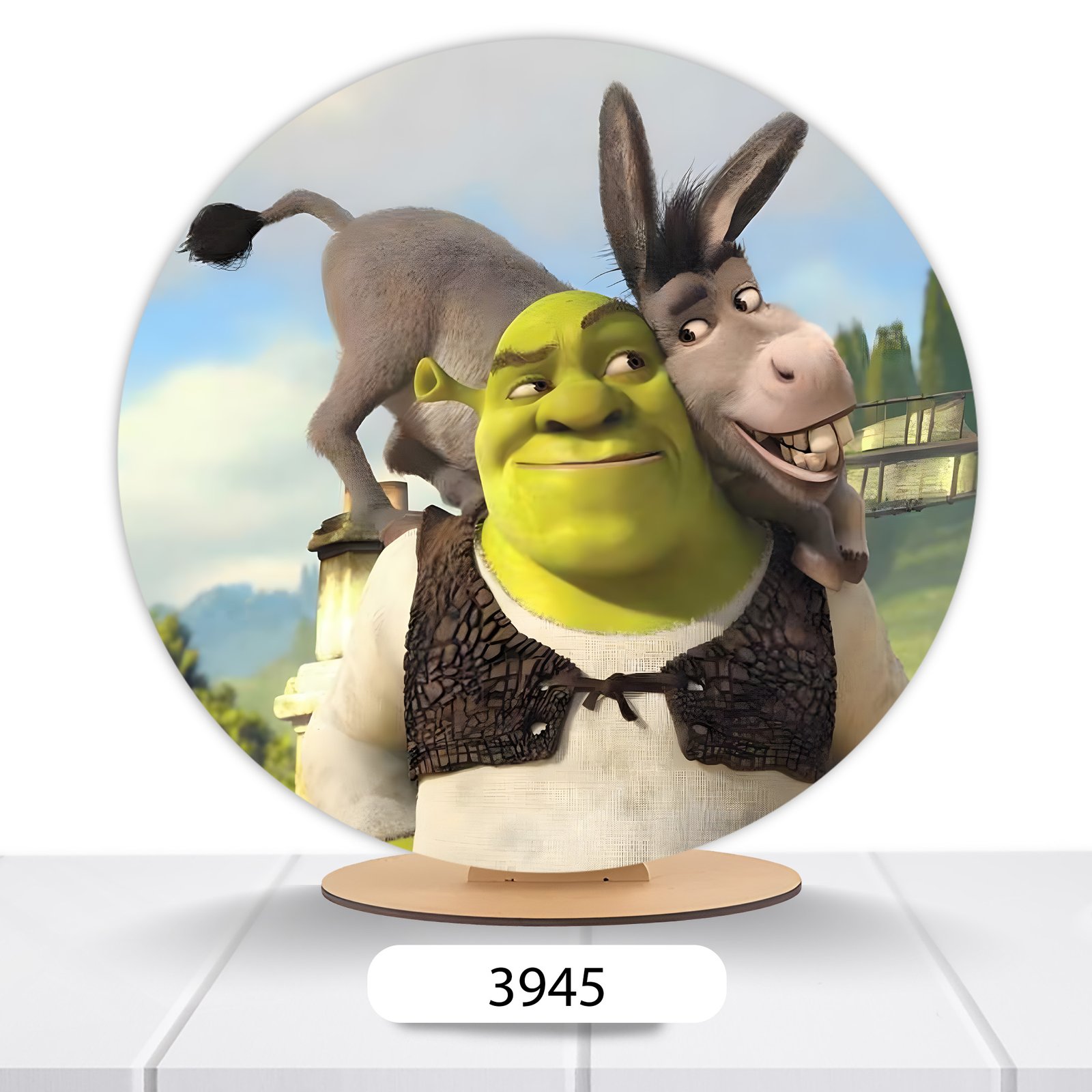Painel Redondo Shrek 50x50cm - Imagem 2