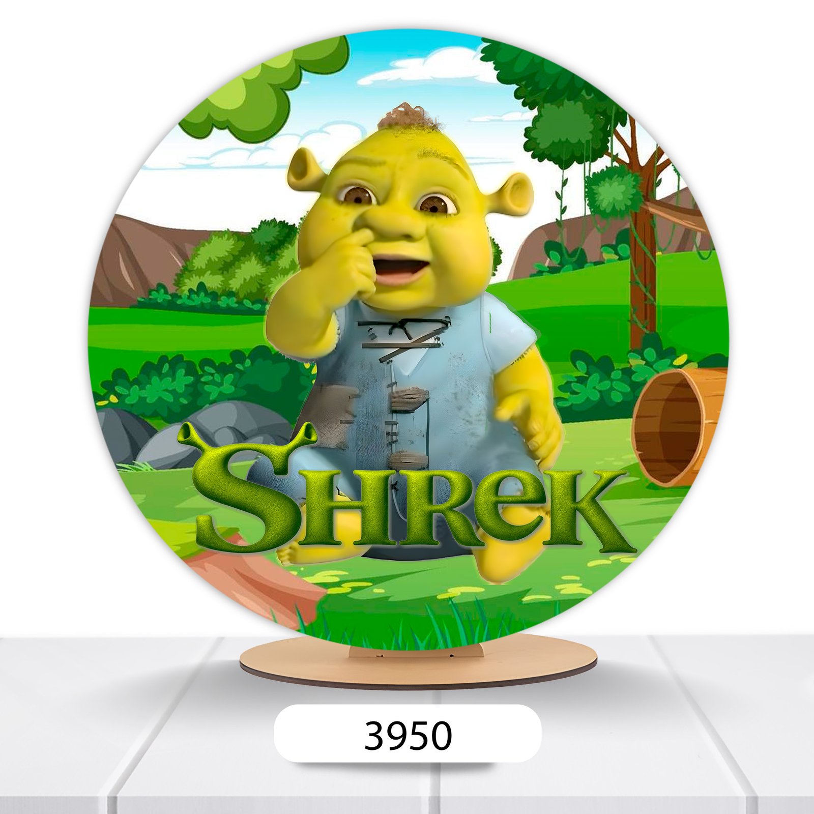 Painel Redondo Shrek 50x50cm - Imagem 7