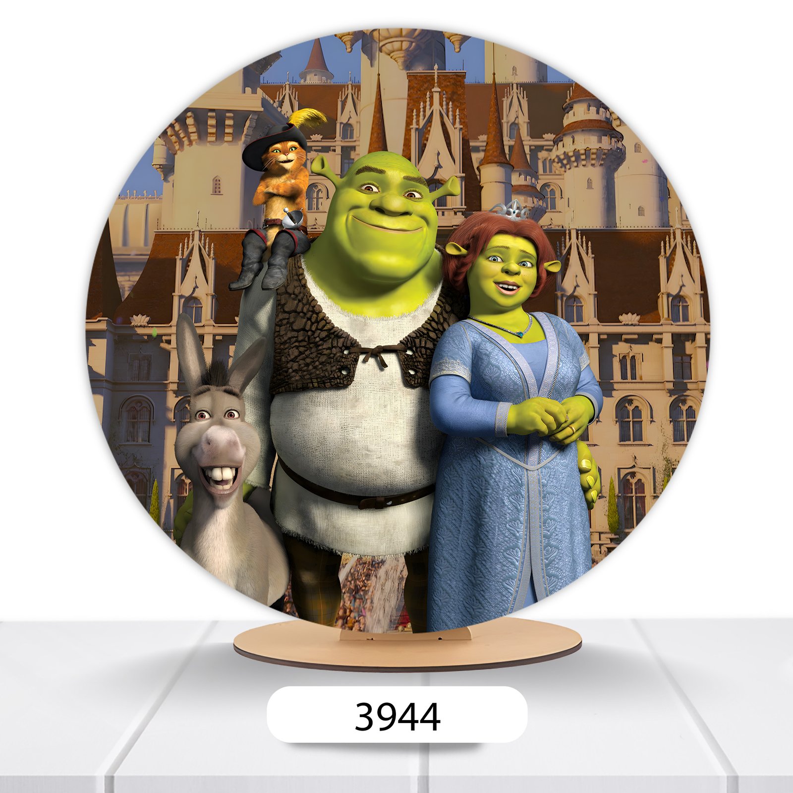 Painel Redondo Shrek 50x50cm