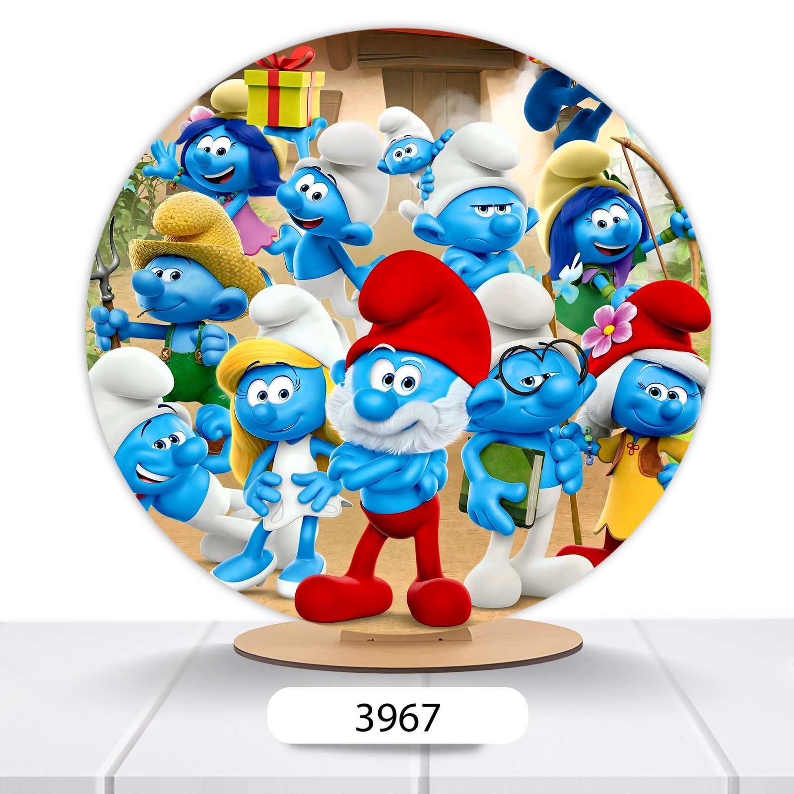 Painel Redondo Smufs 50x50cm - Imagem 2