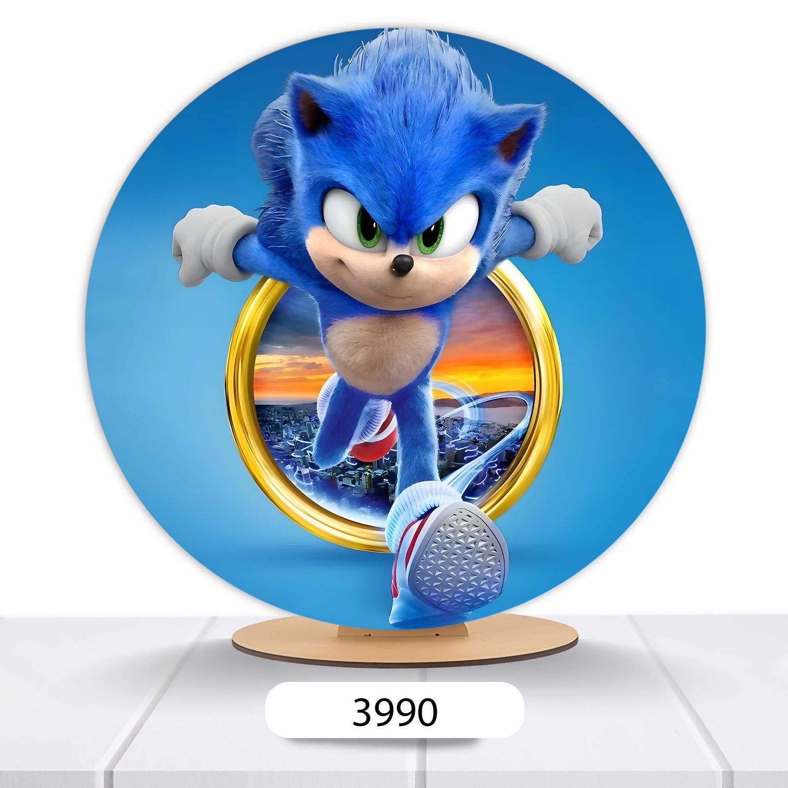 Painel Redondo Sonic 50x50cm - Imagem 8