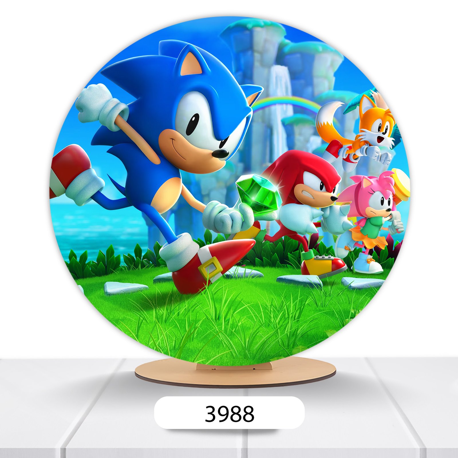 Painel Redondo Sonic 50x50cm - Imagem 6