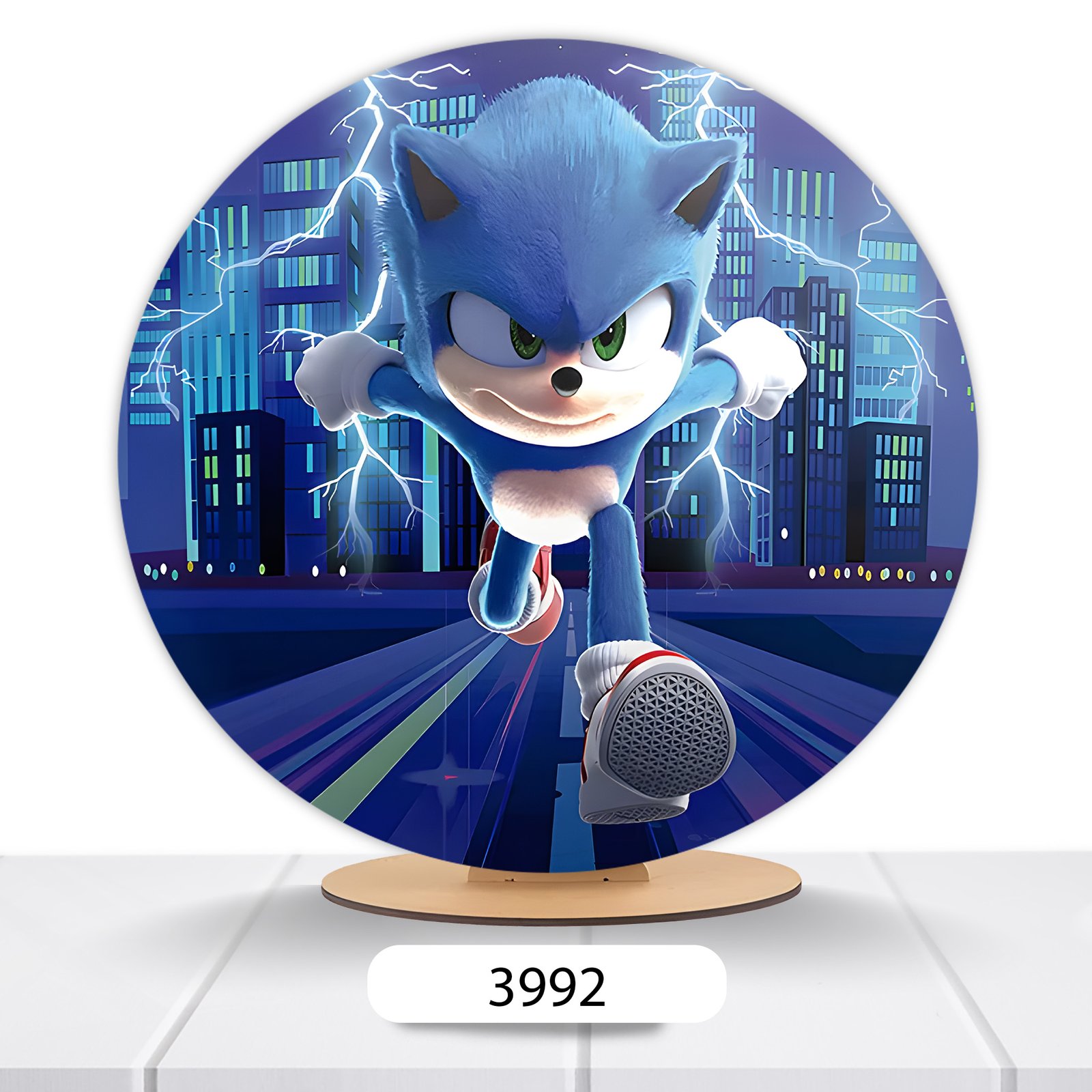 Painel Redondo Sonic 50x50cm - Imagem 10