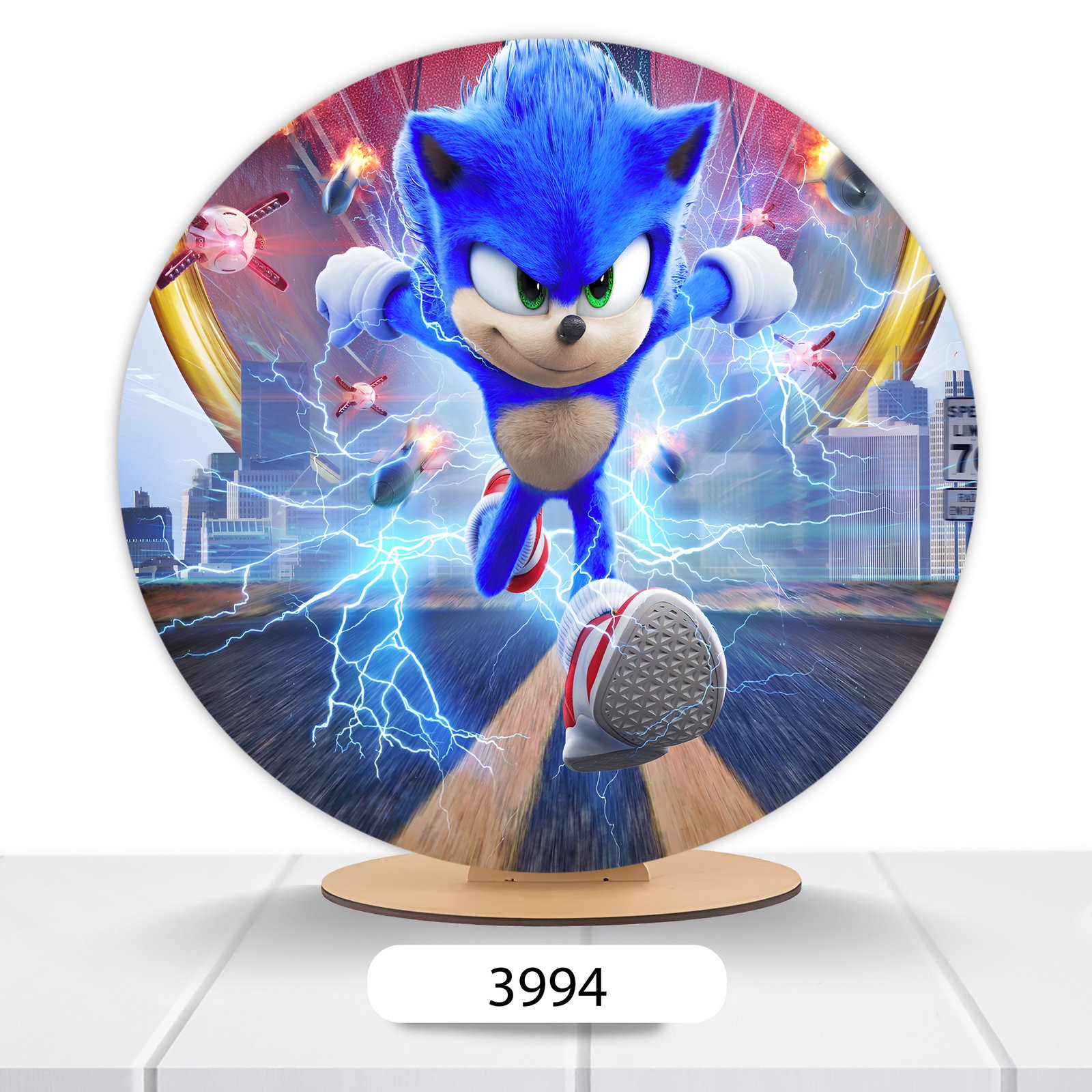 Painel Redondo Sonic 50x50cm - Imagem 12