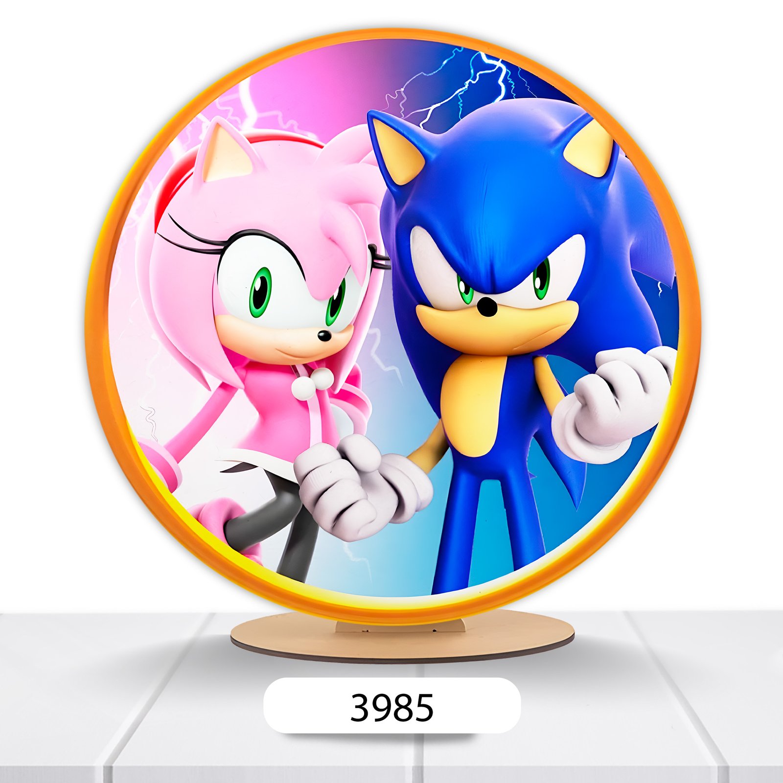 Painel Redondo Sonic 50x50cm - Imagem 3