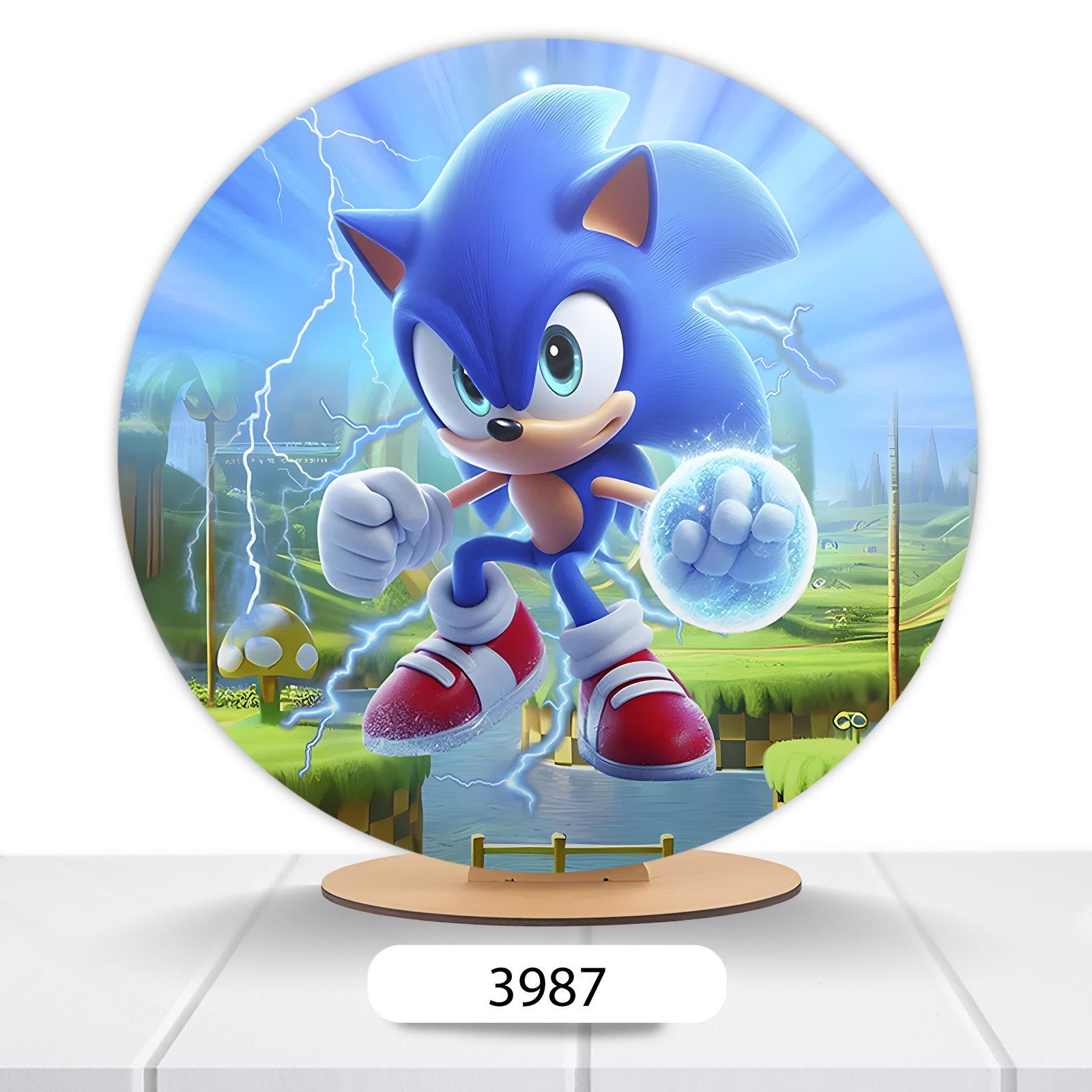 Painel Redondo Sonic 50x50cm - Imagem 5