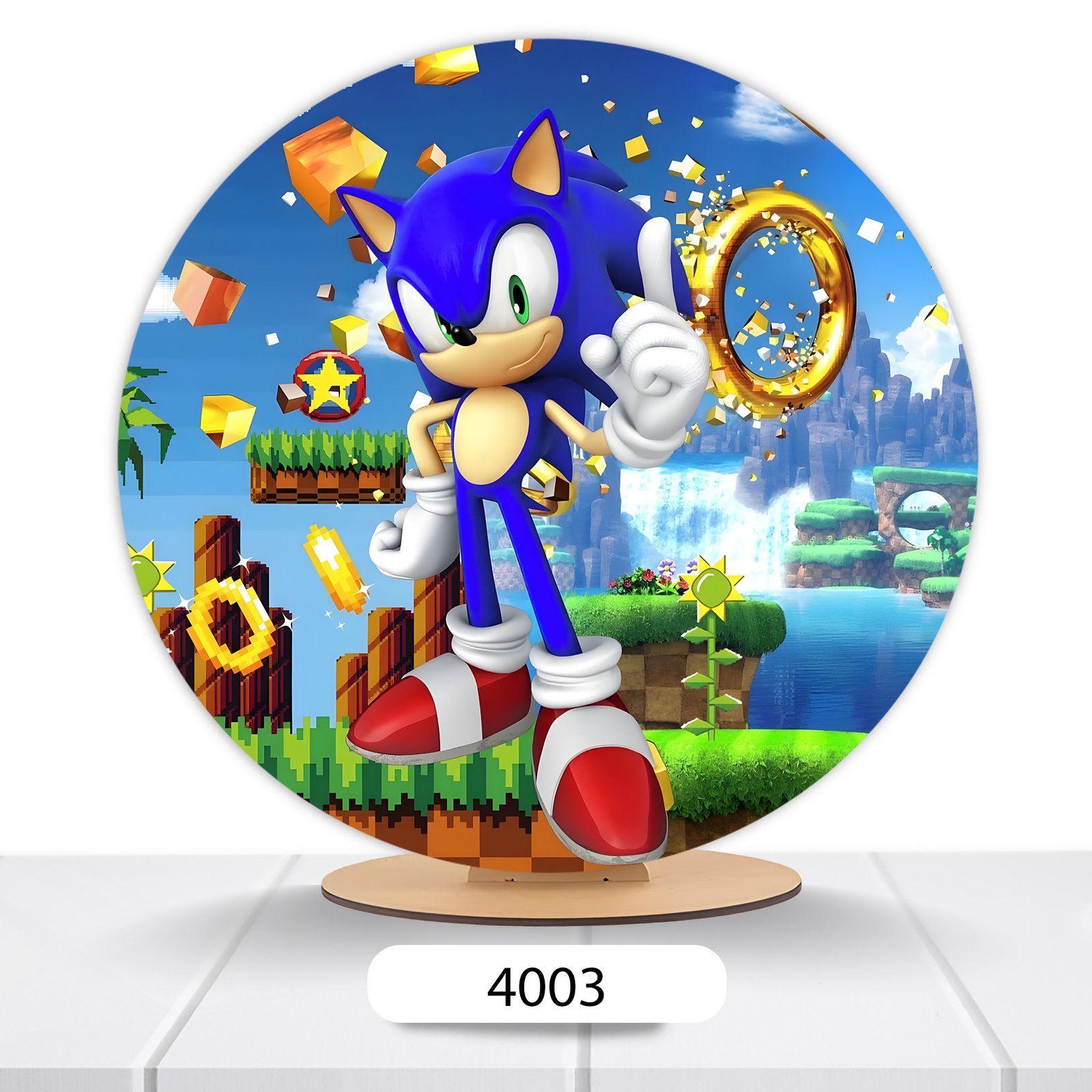 Painel Redondo Sonic 50x50cm - Imagem 2