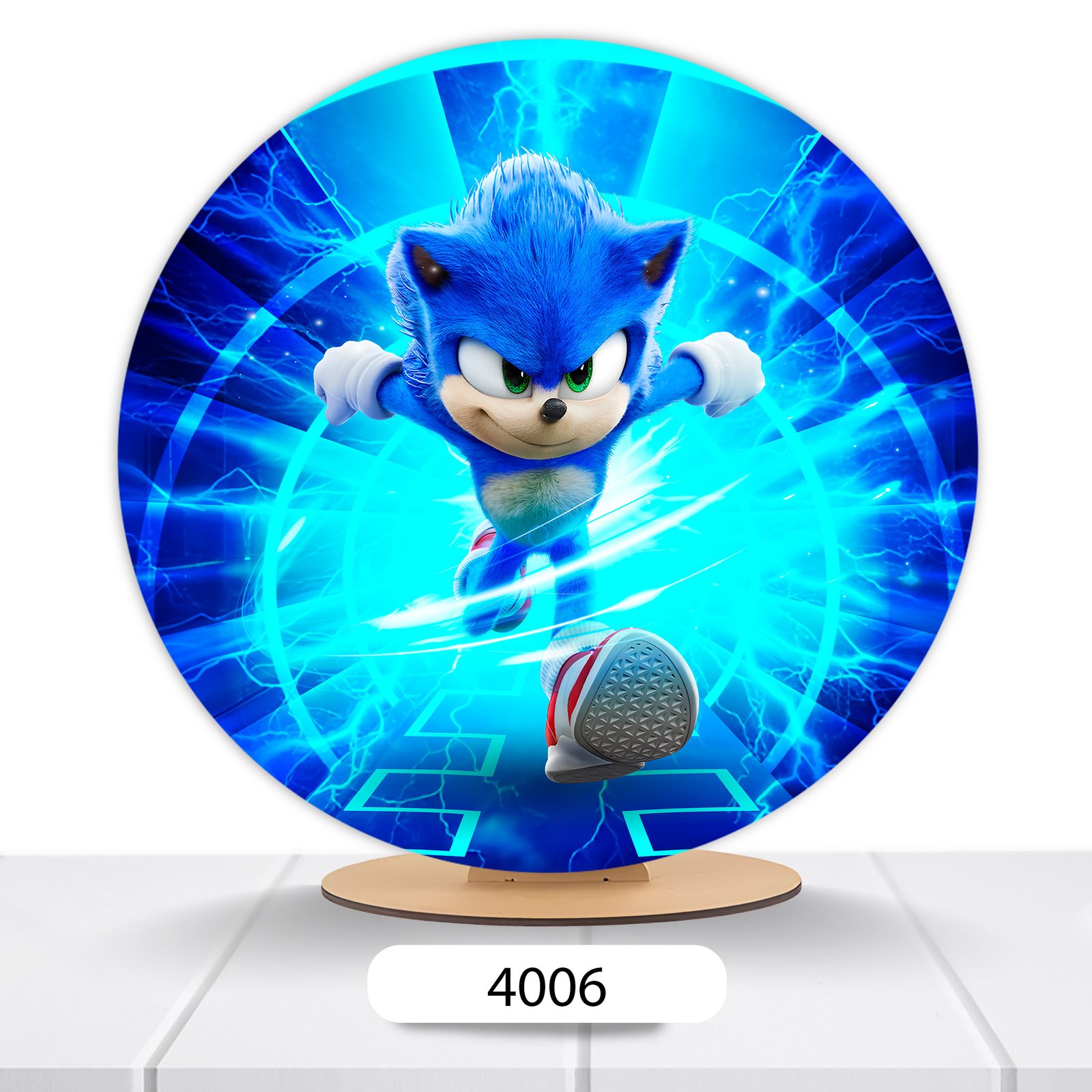 Painel Redondo Sonic 50x50cm - Imagem 5