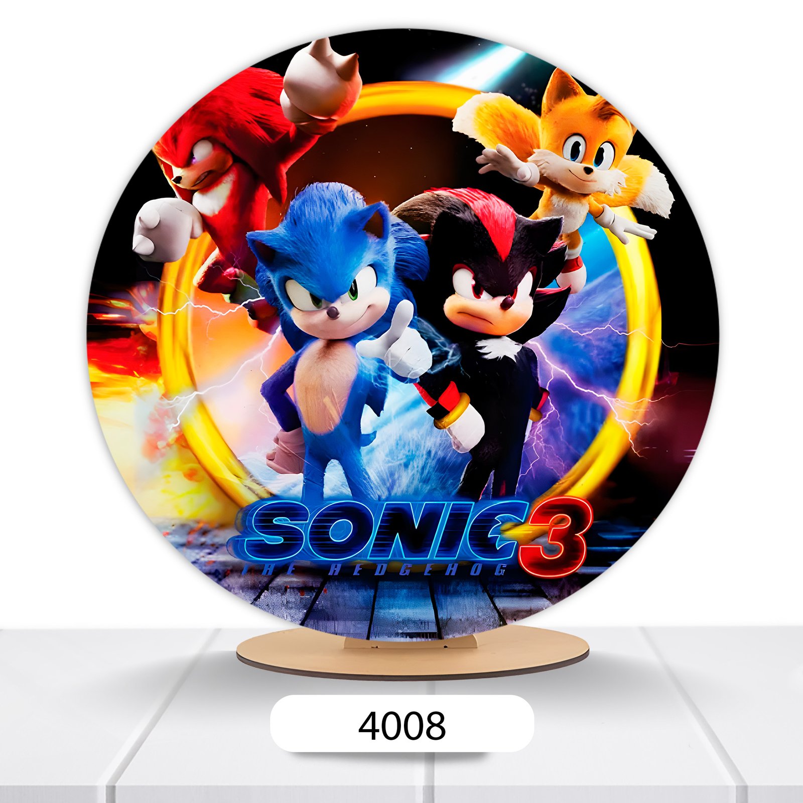 Painel Redondo Sonic 50x50cm - Imagem 7