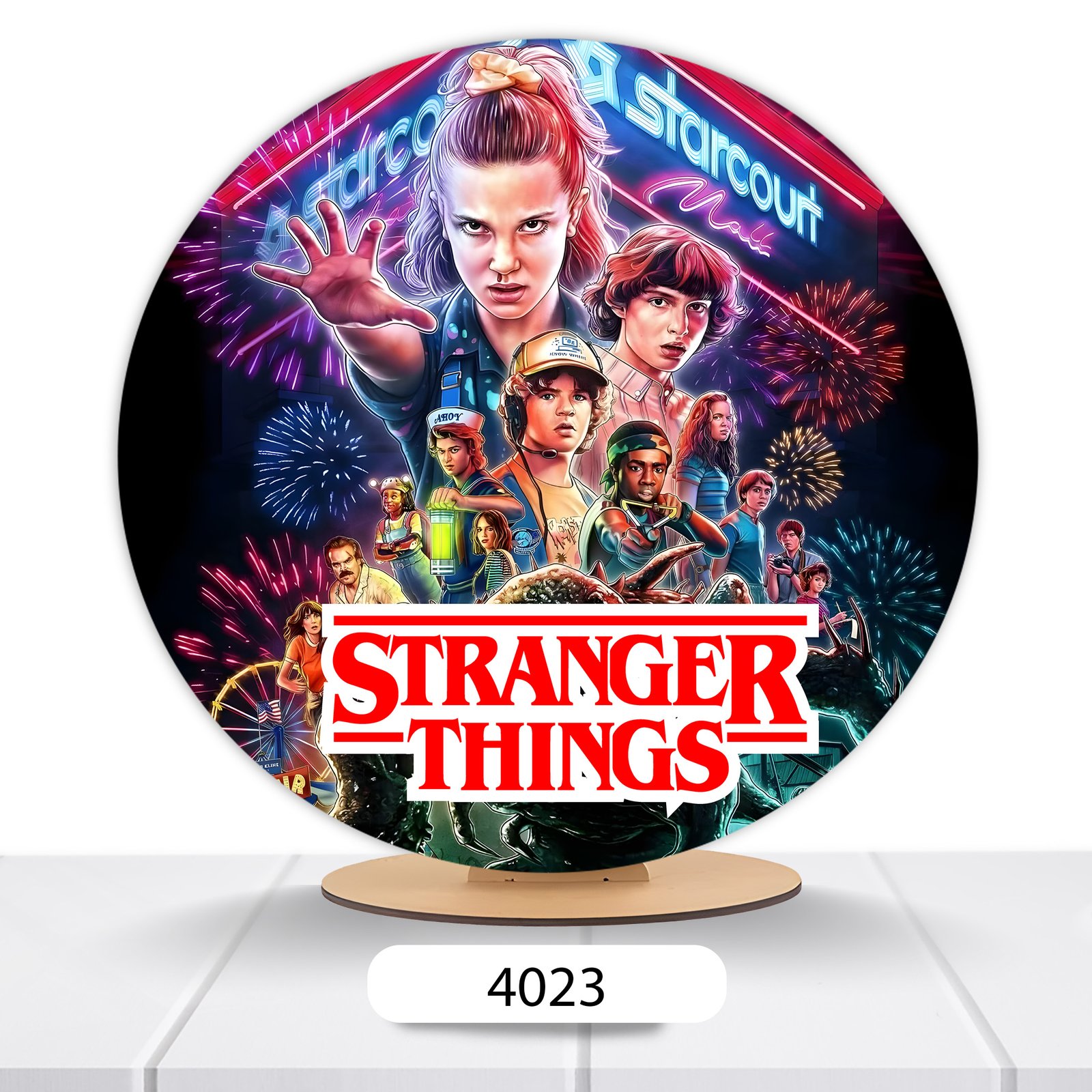 Painel Redondo Stranger Things 50x50cm - Imagem 2