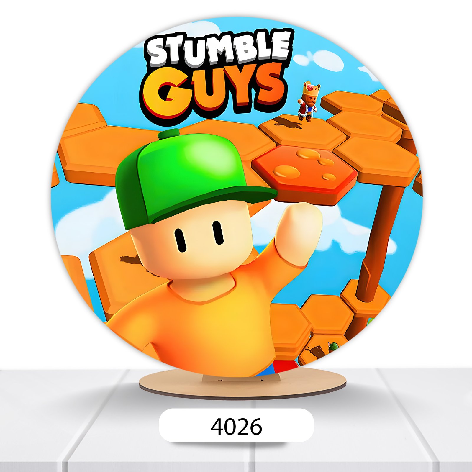 Painel Redondo Stumble Guys 50x50cm