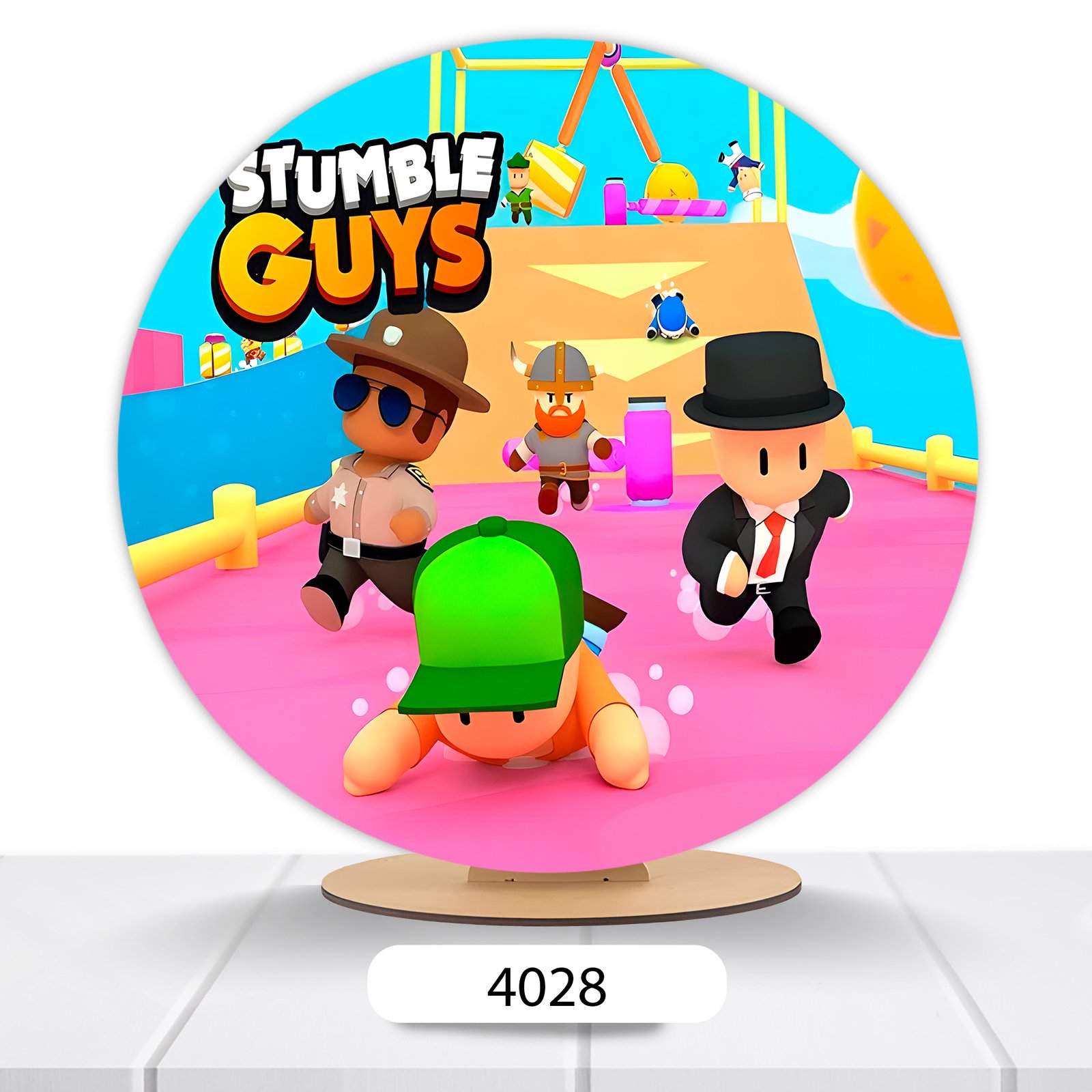 Painel Redondo Stumble Guys 50x50cm - Imagem 3