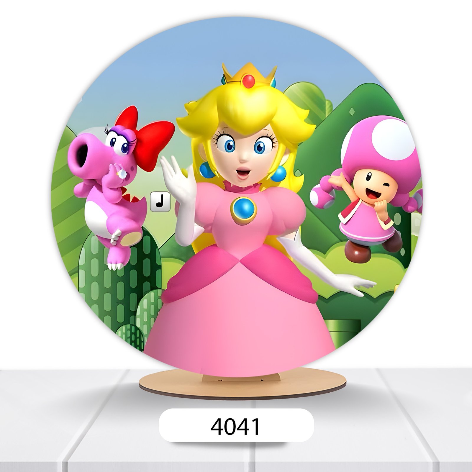Painel Redondo Super Mario 50x50cm - Imagem 12