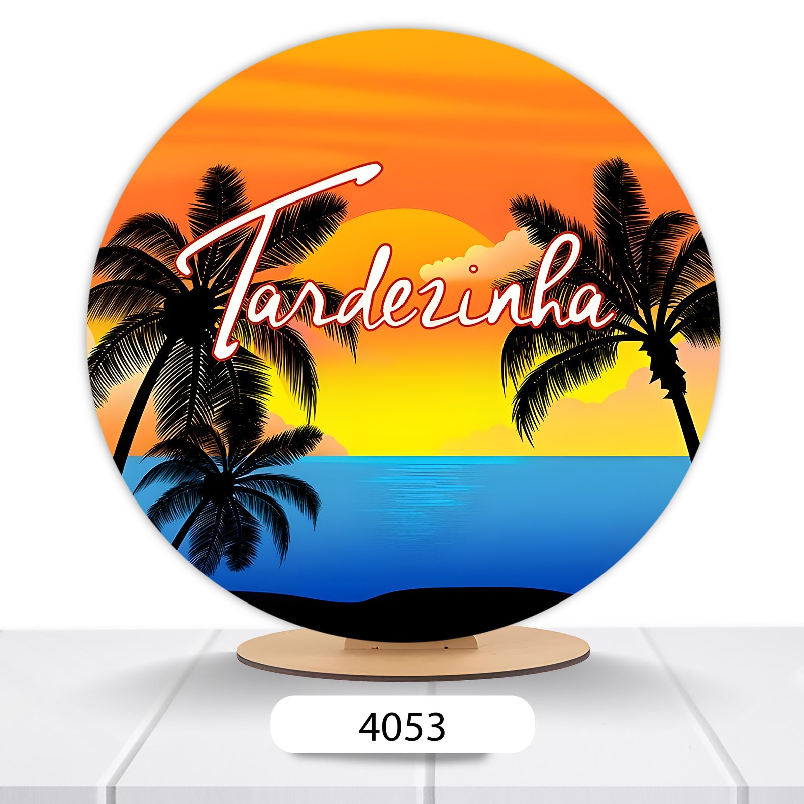 Painel Redondo Tardezinha 50x50cm - Imagem 12