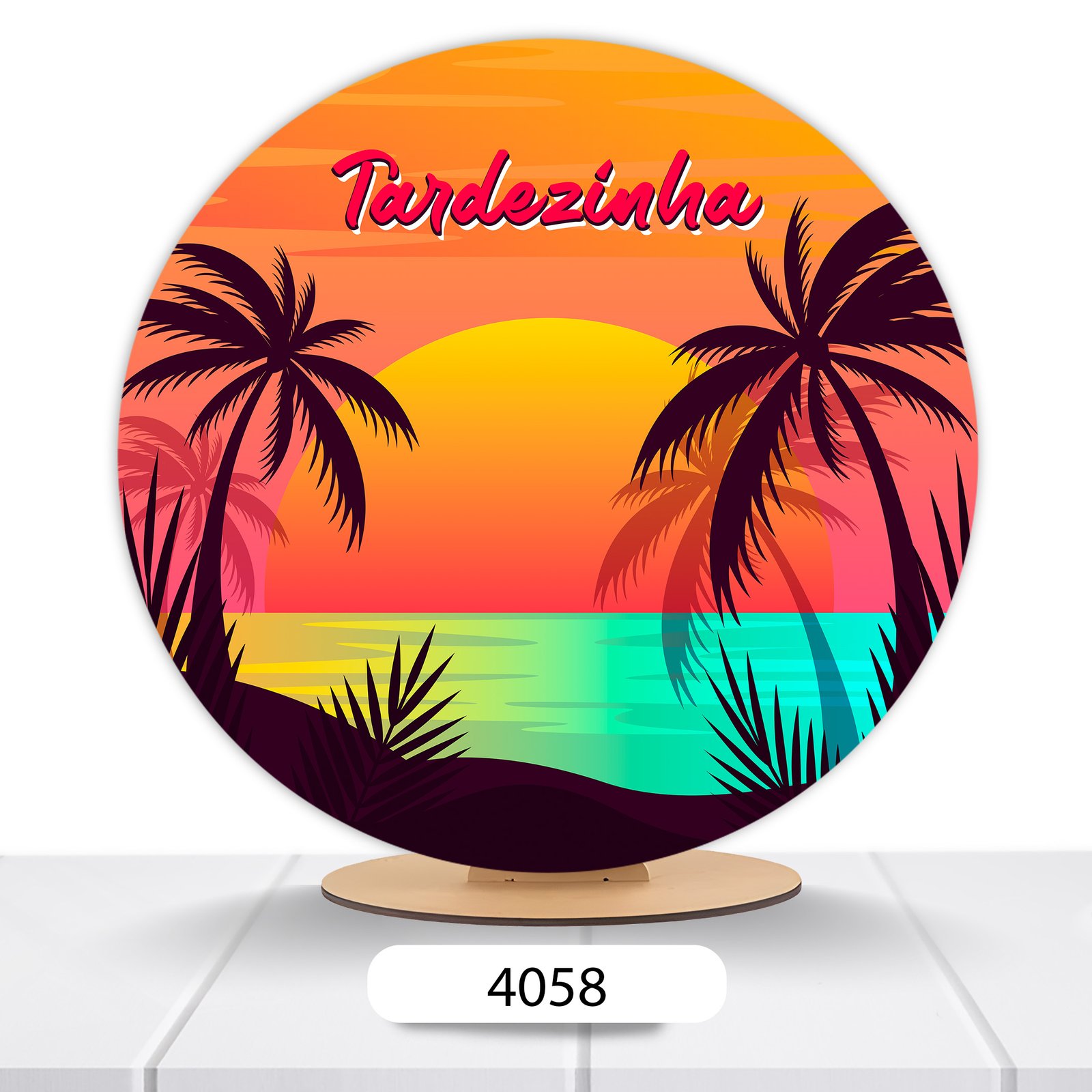 Painel Redondo Tardezinha 50x50cm - Imagem 17