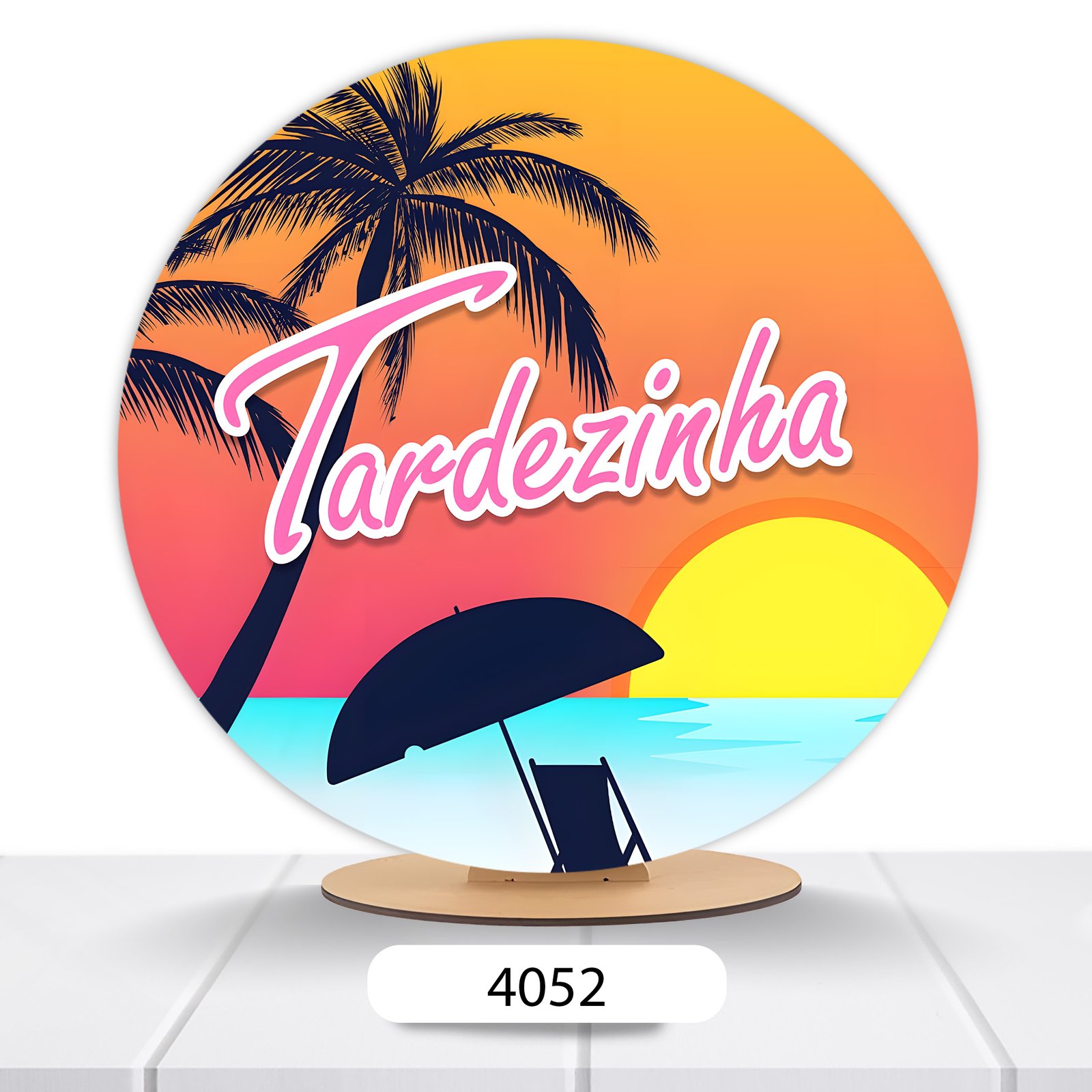 Painel Redondo Tardezinha 50x50cm - Imagem 11