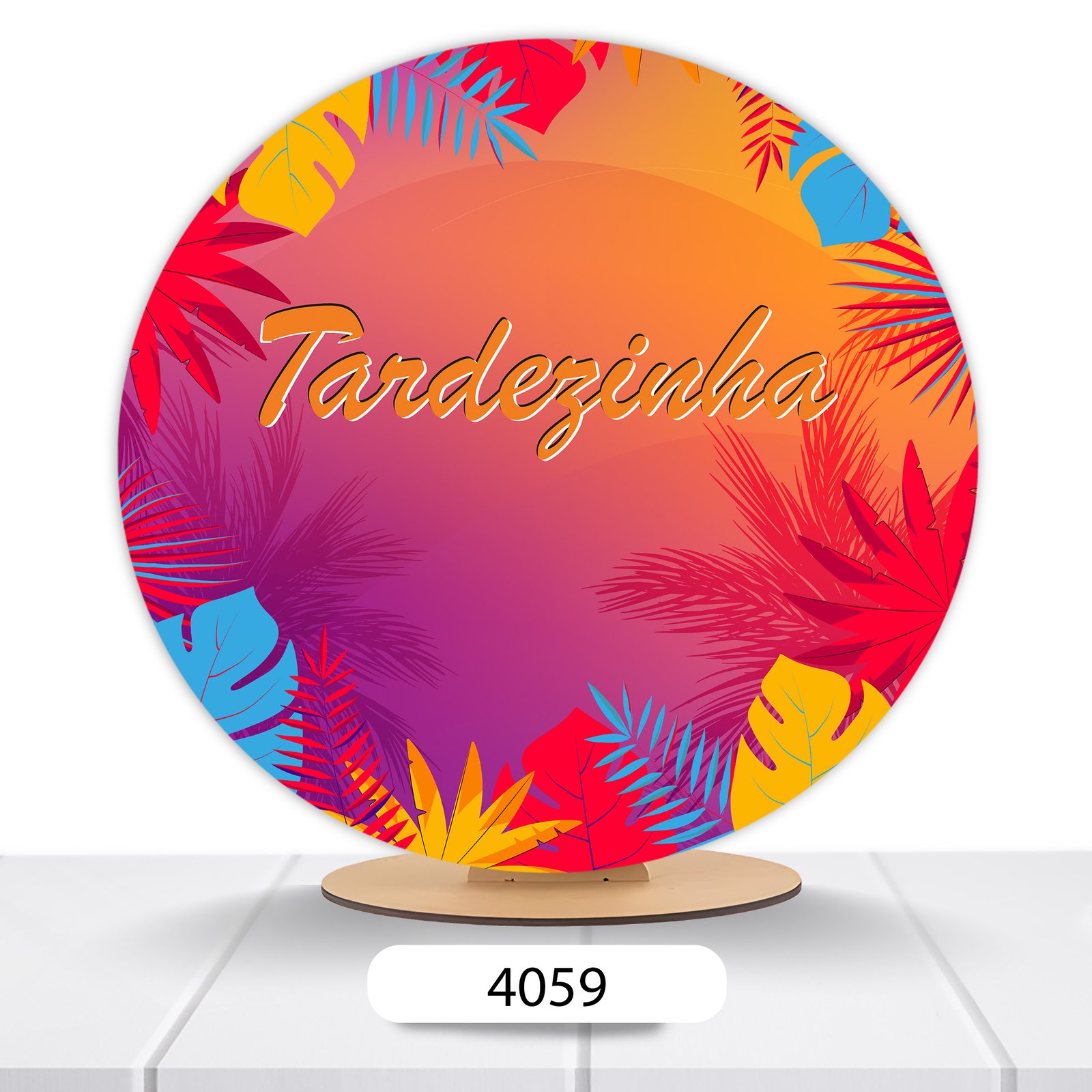 Painel Redondo Tardezinha 50x50cm - Imagem 18