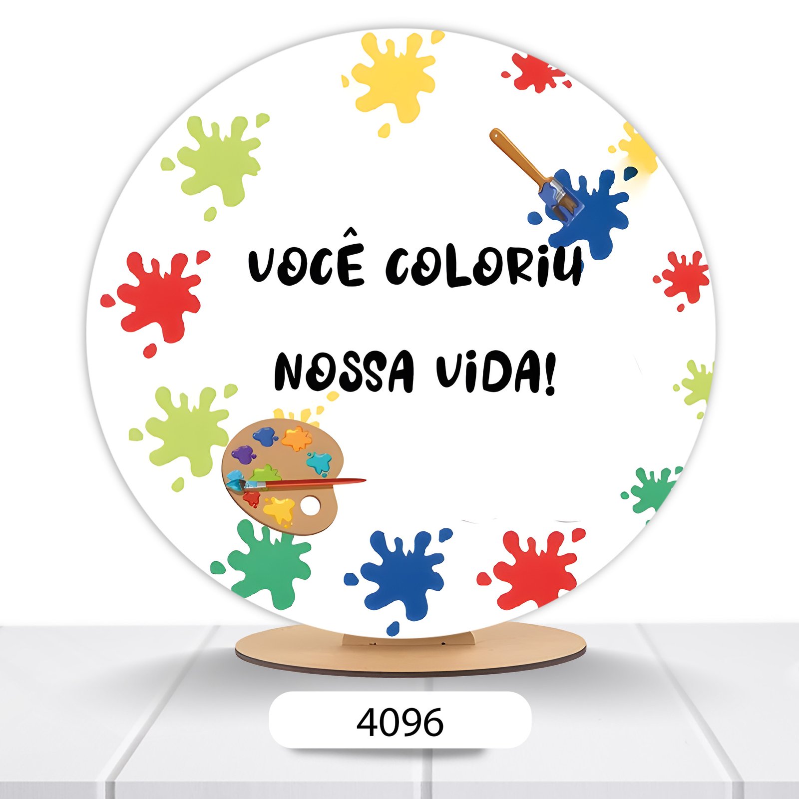 Painel Redondo Pintura 50x50cm - Imagem 10