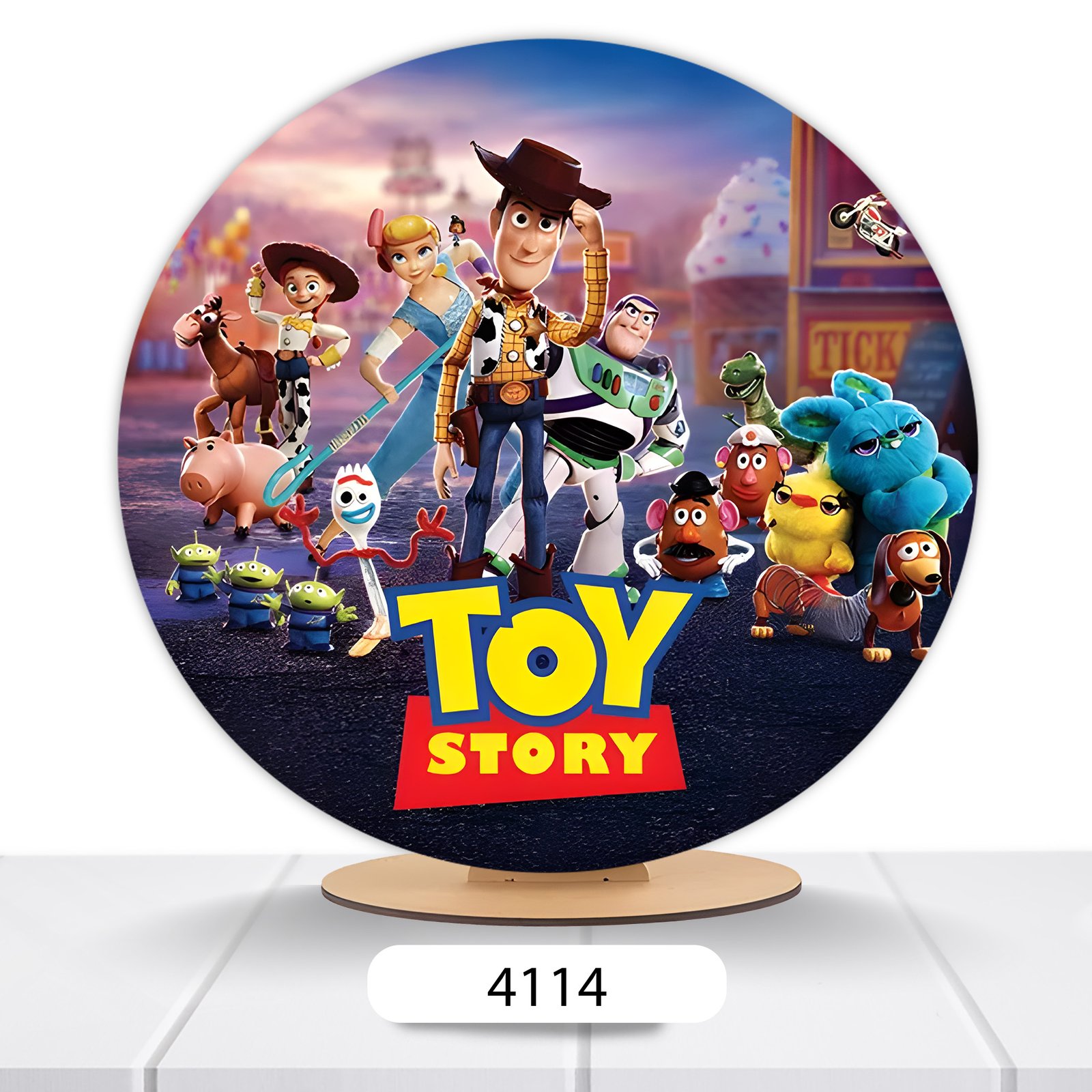 Painel Redondo Toy Story 50x50cm - Imagem 8