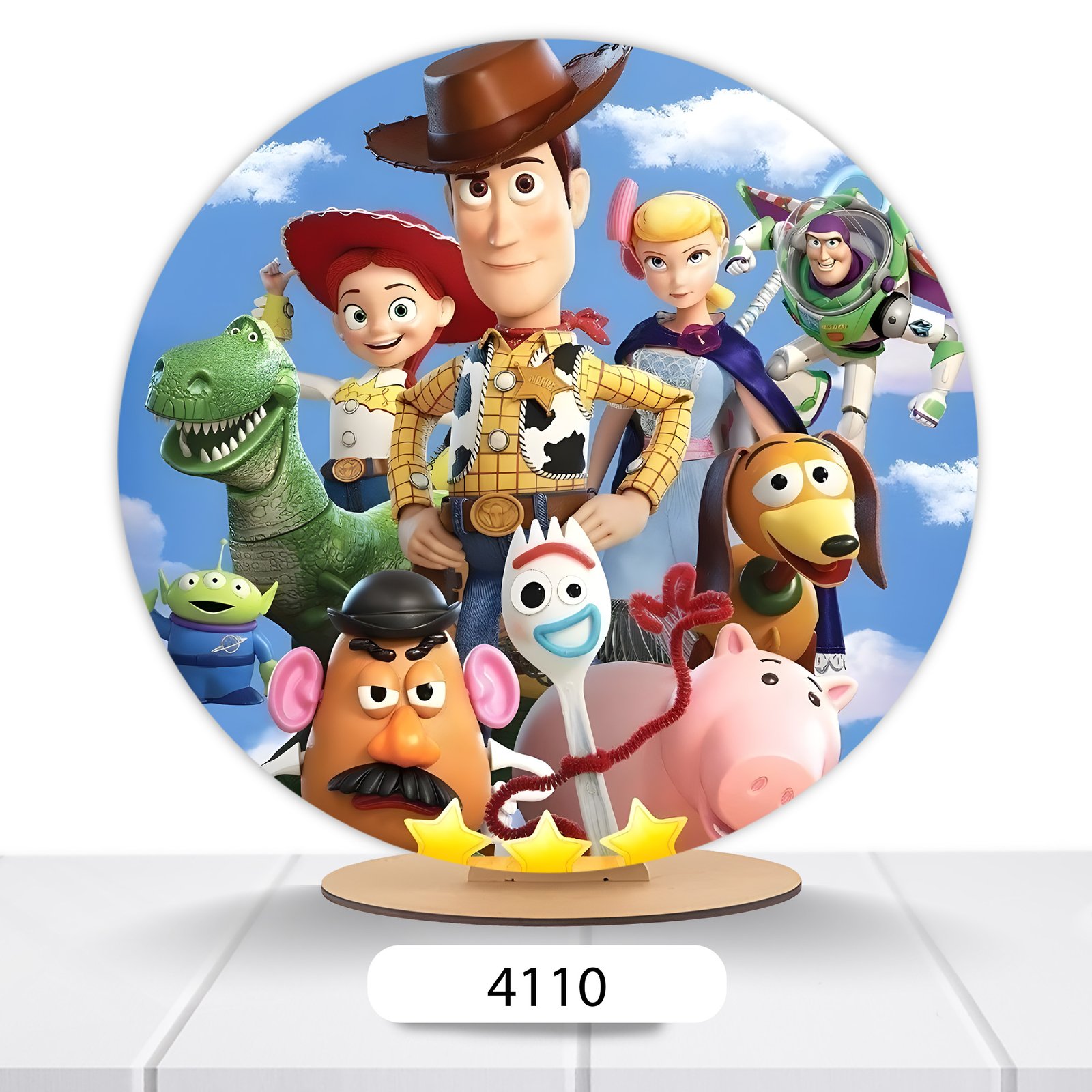 Painel Redondo Toy Story 50x50cm - Imagem 4