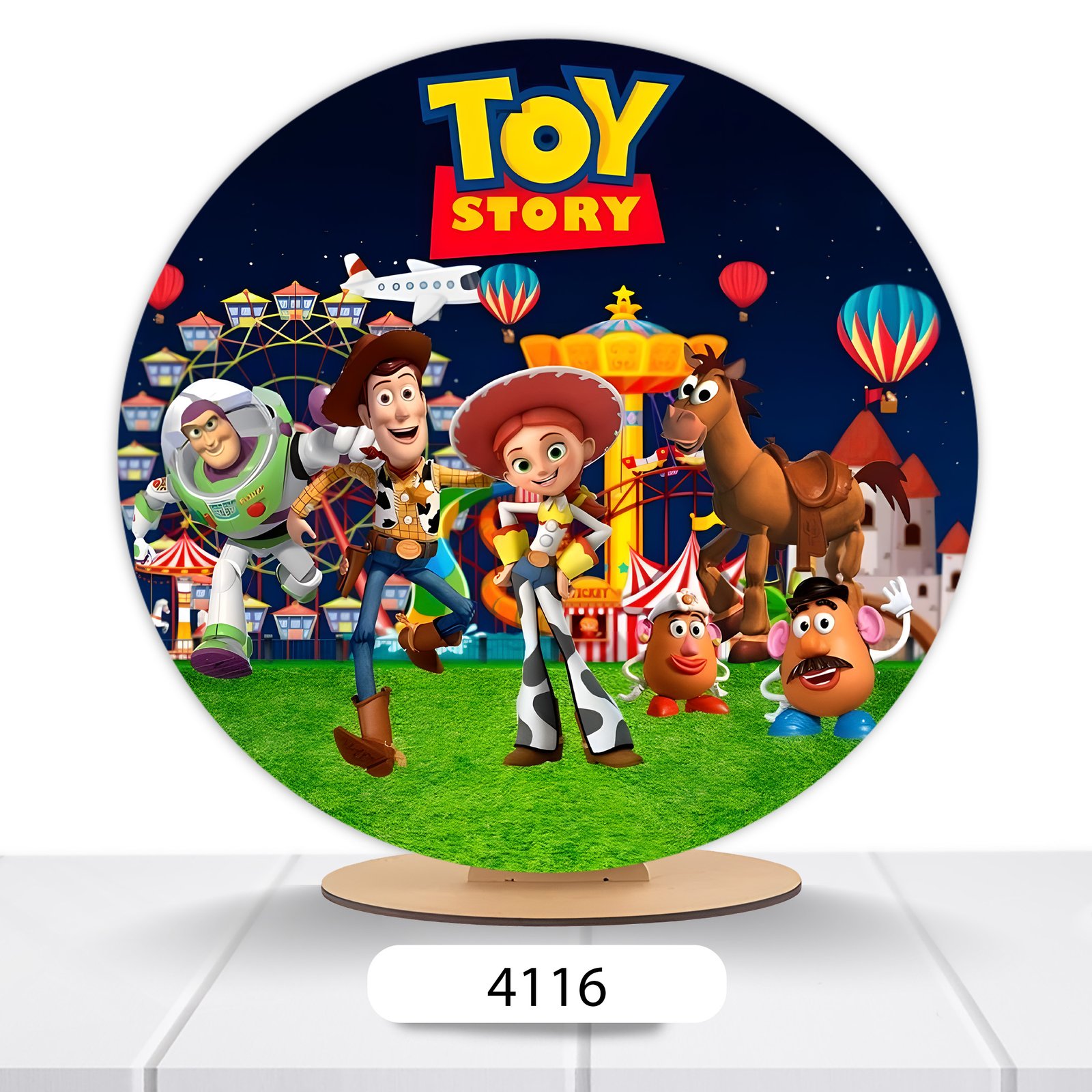 Painel Redondo Toy Story 50x50cm - Imagem 10