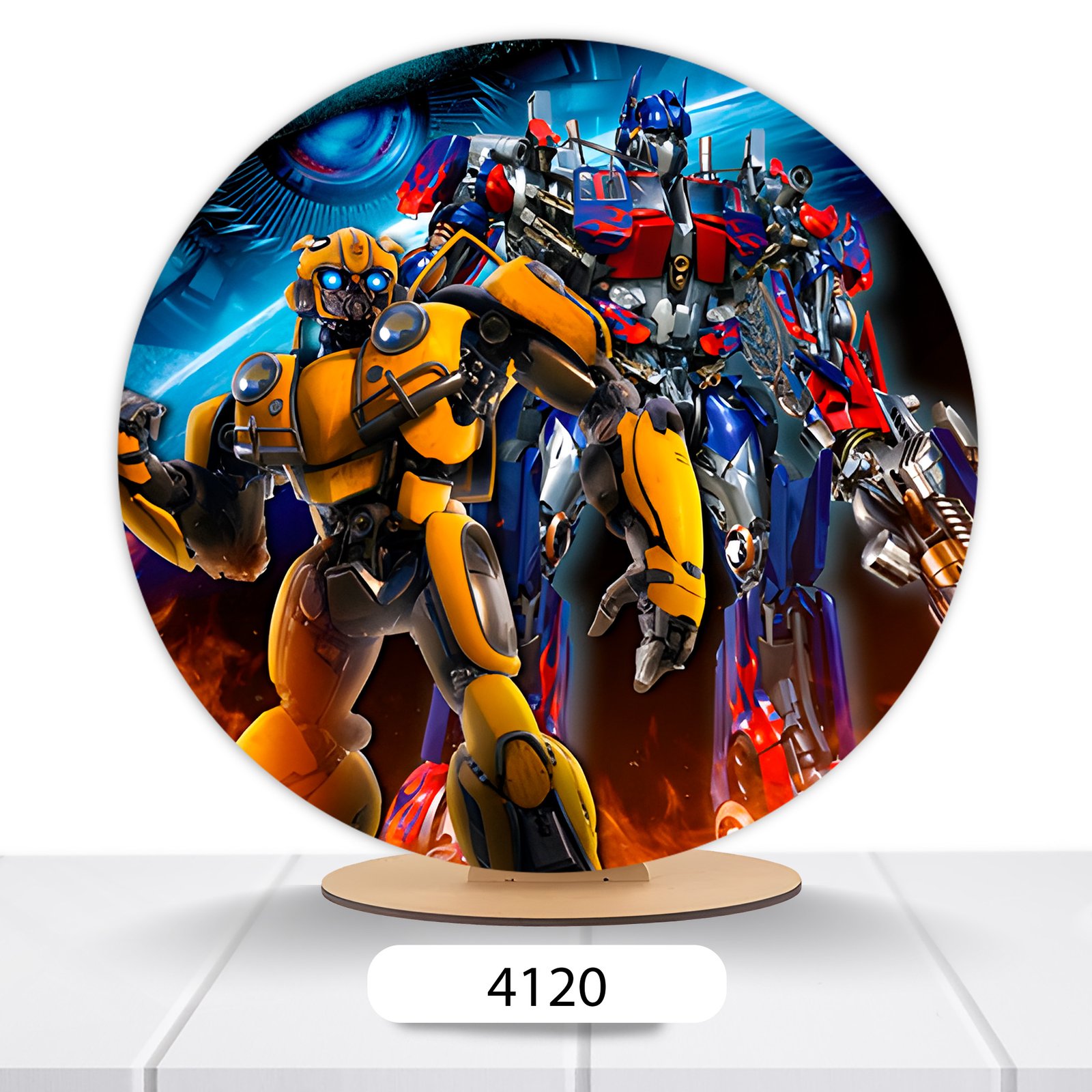Painel Redondo Transformers 50x50cm - Imagem 6