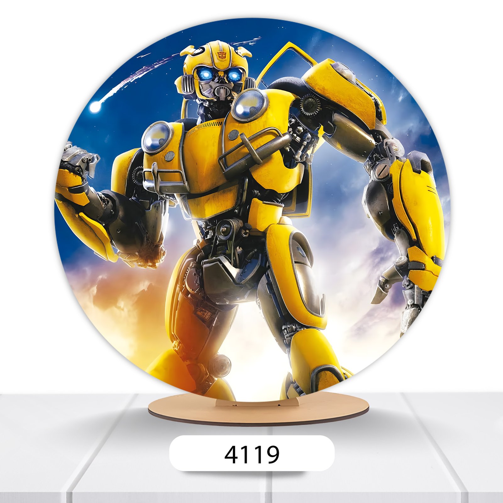 Painel Redondo Transformers 50x50cm - Imagem 3