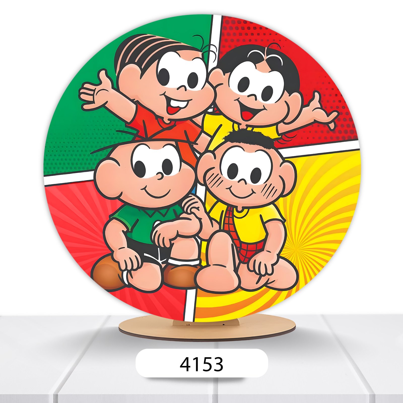 Painel Redondo Turma Da Mônica 50x50cm - Imagem 8