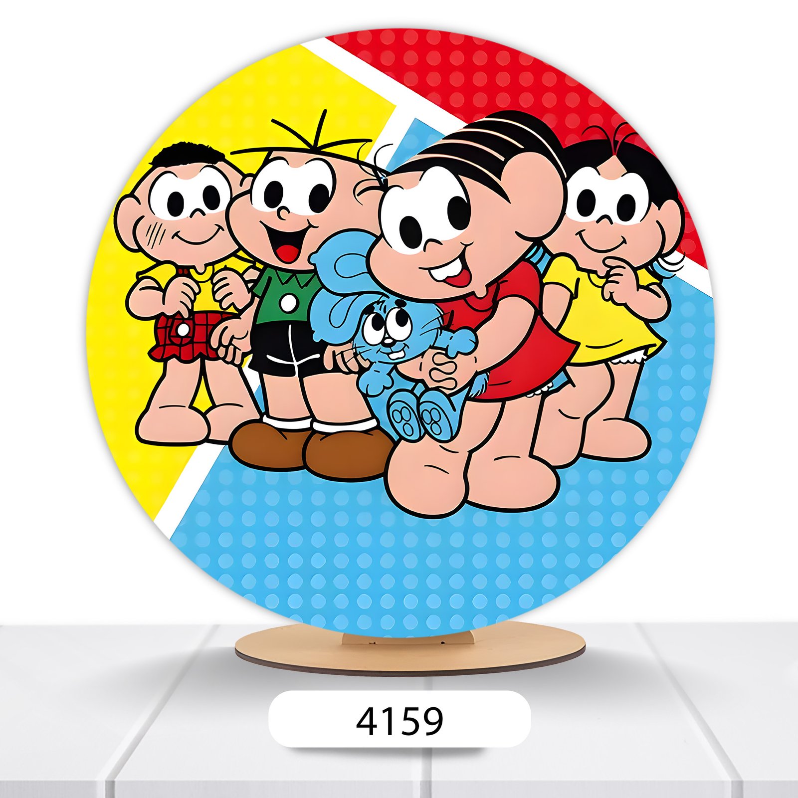 Painel Redondo Turma Da Mônica 50x50cm - Imagem 14