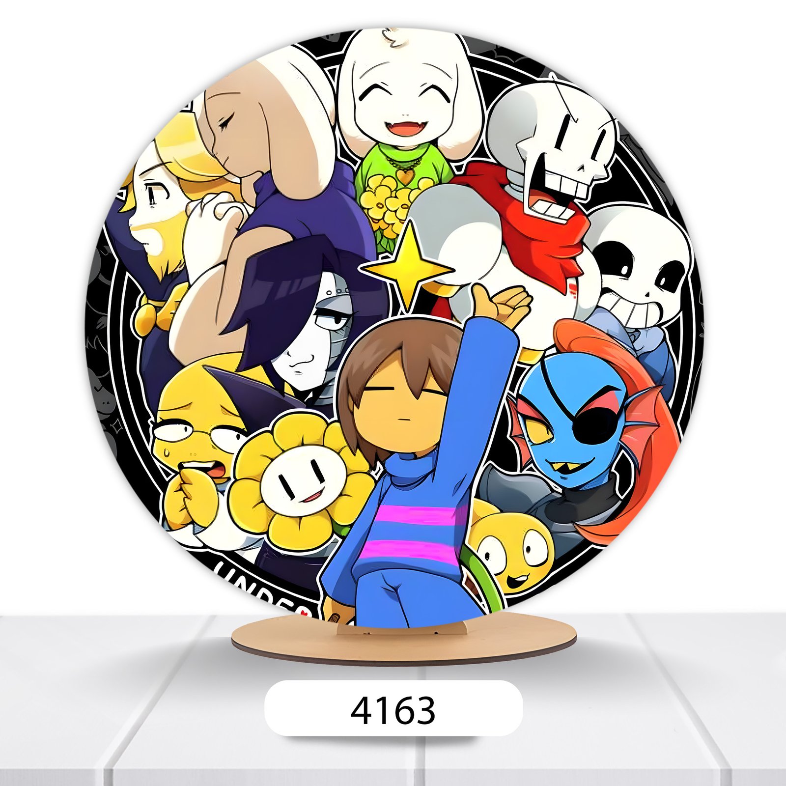 Painel Redondo Undertale 50x50cm